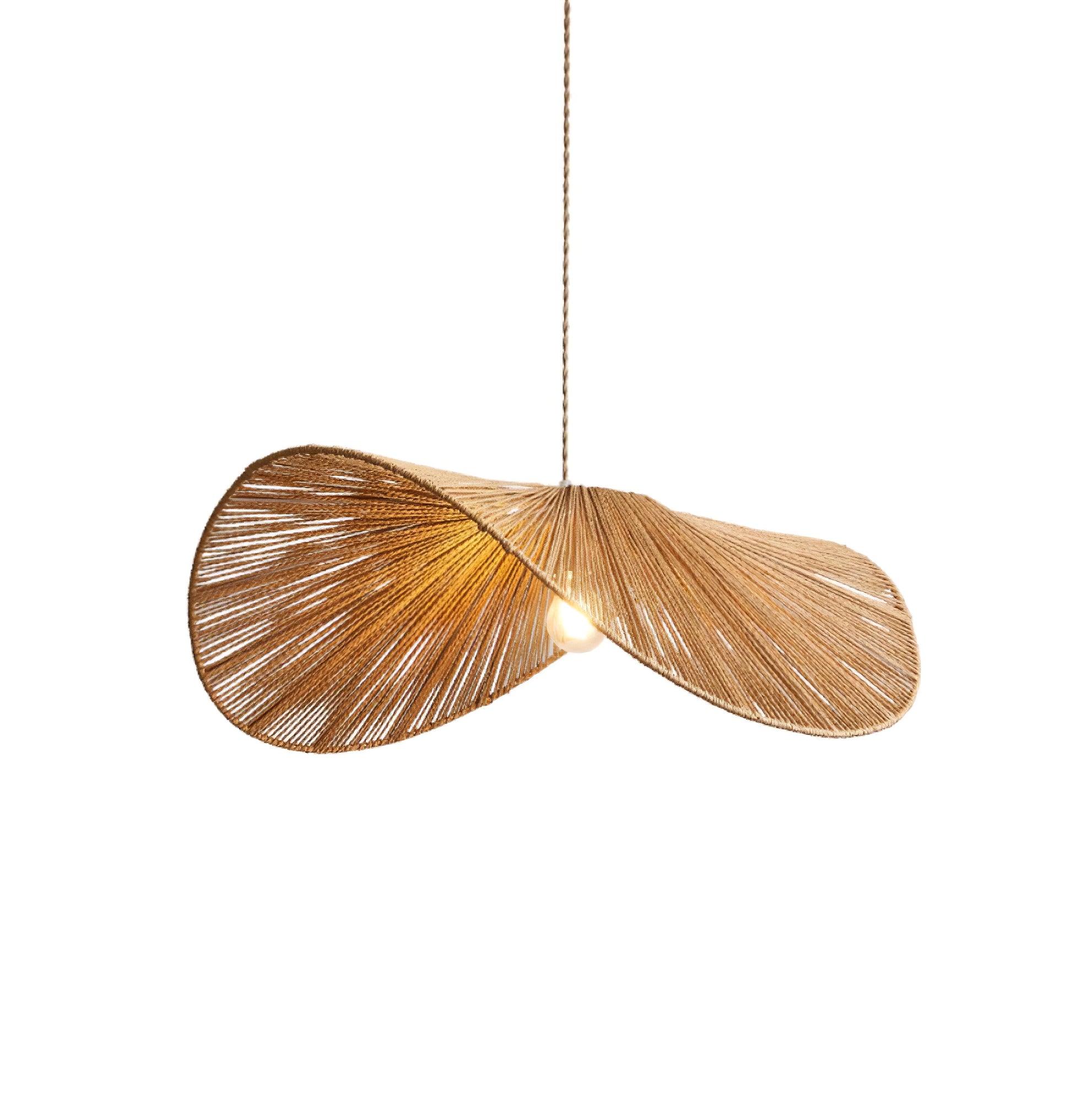 Solara Handwoven Natural Rattan Pendant Light - Letslighting