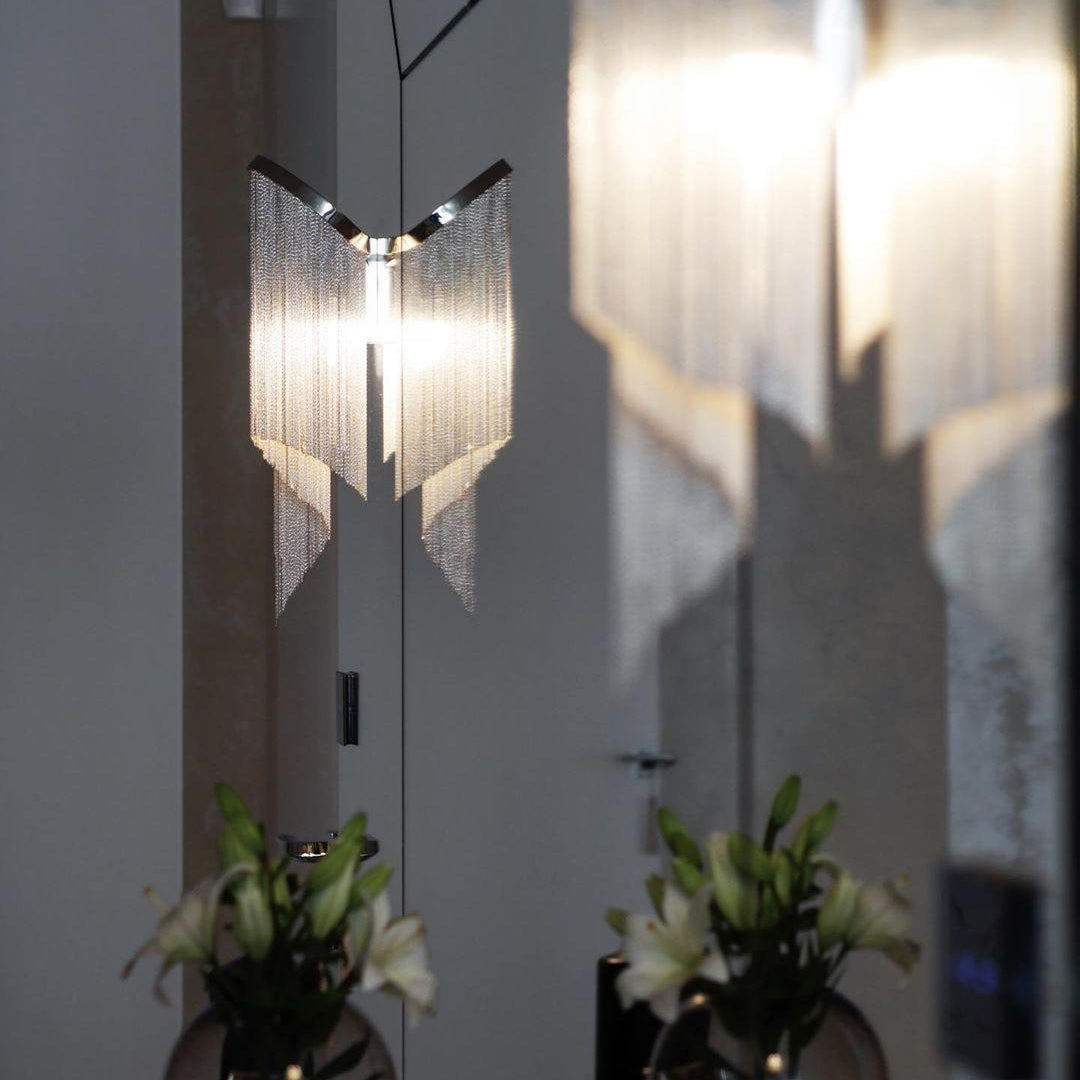 Lustra Pendant Lamp Stream Chain Nickel - Letslighting