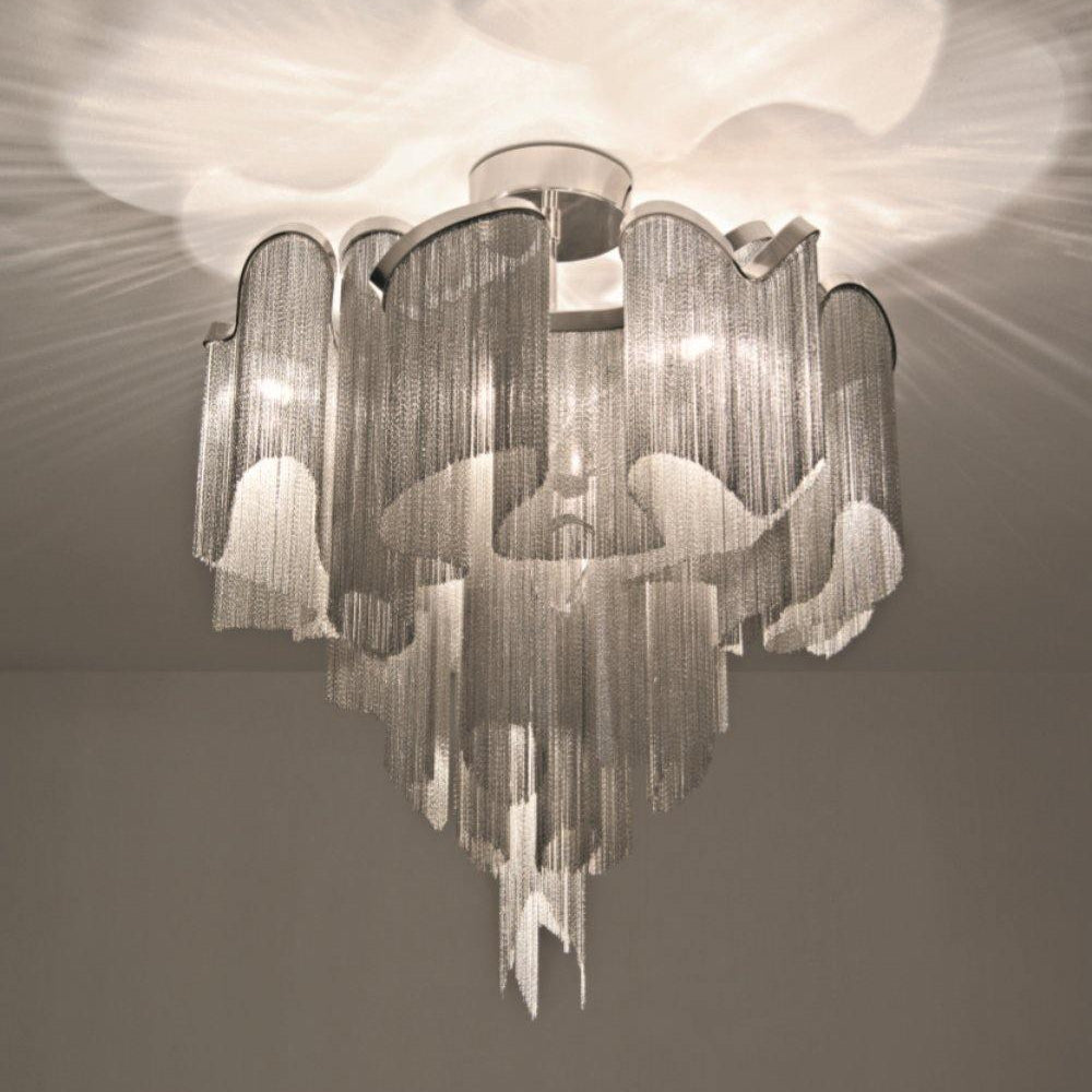 Lustra Pendant Lamp Stream Chain Nickel - Letslighting