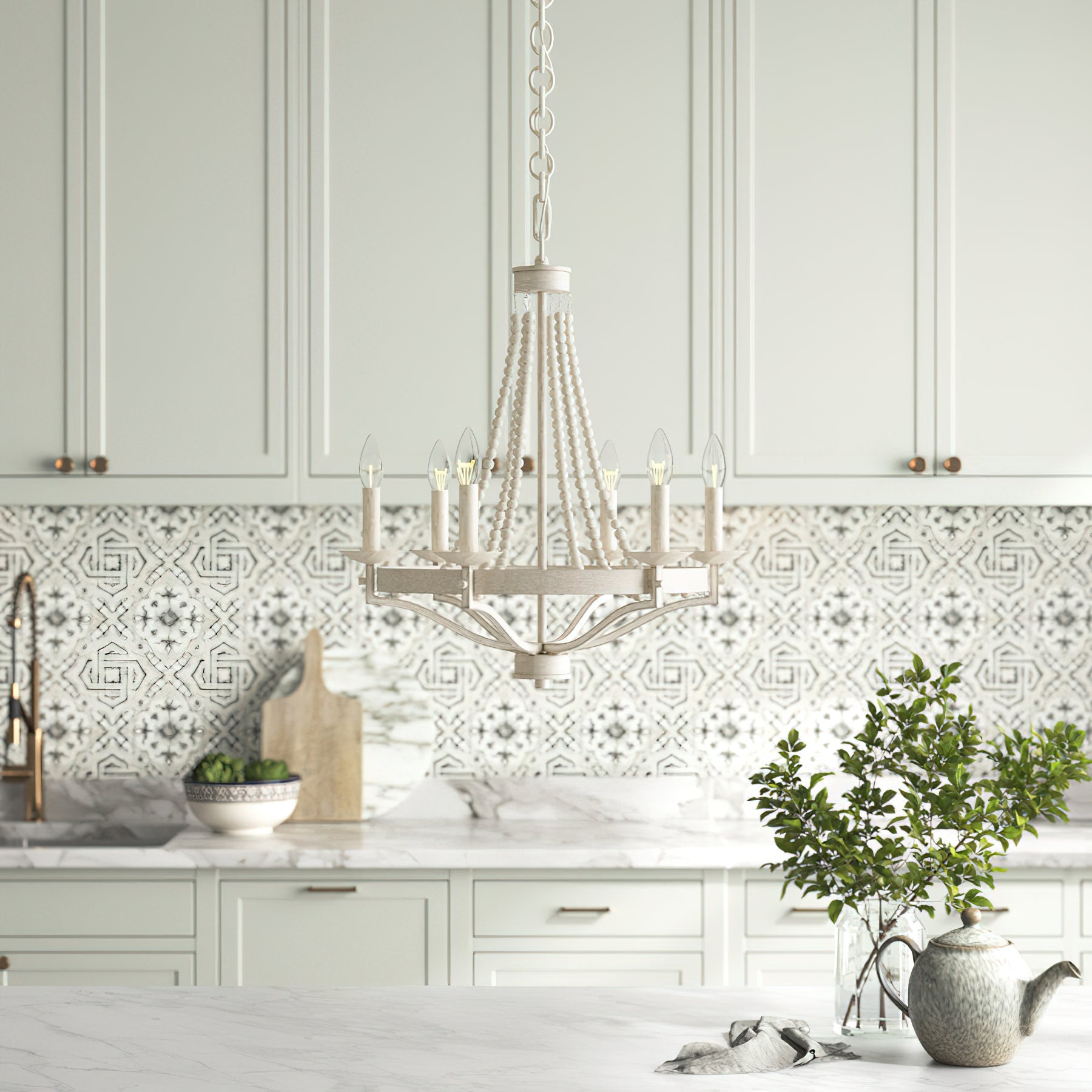 Isoren Vintage Industrial Wooden Chandelier - Letslighting
