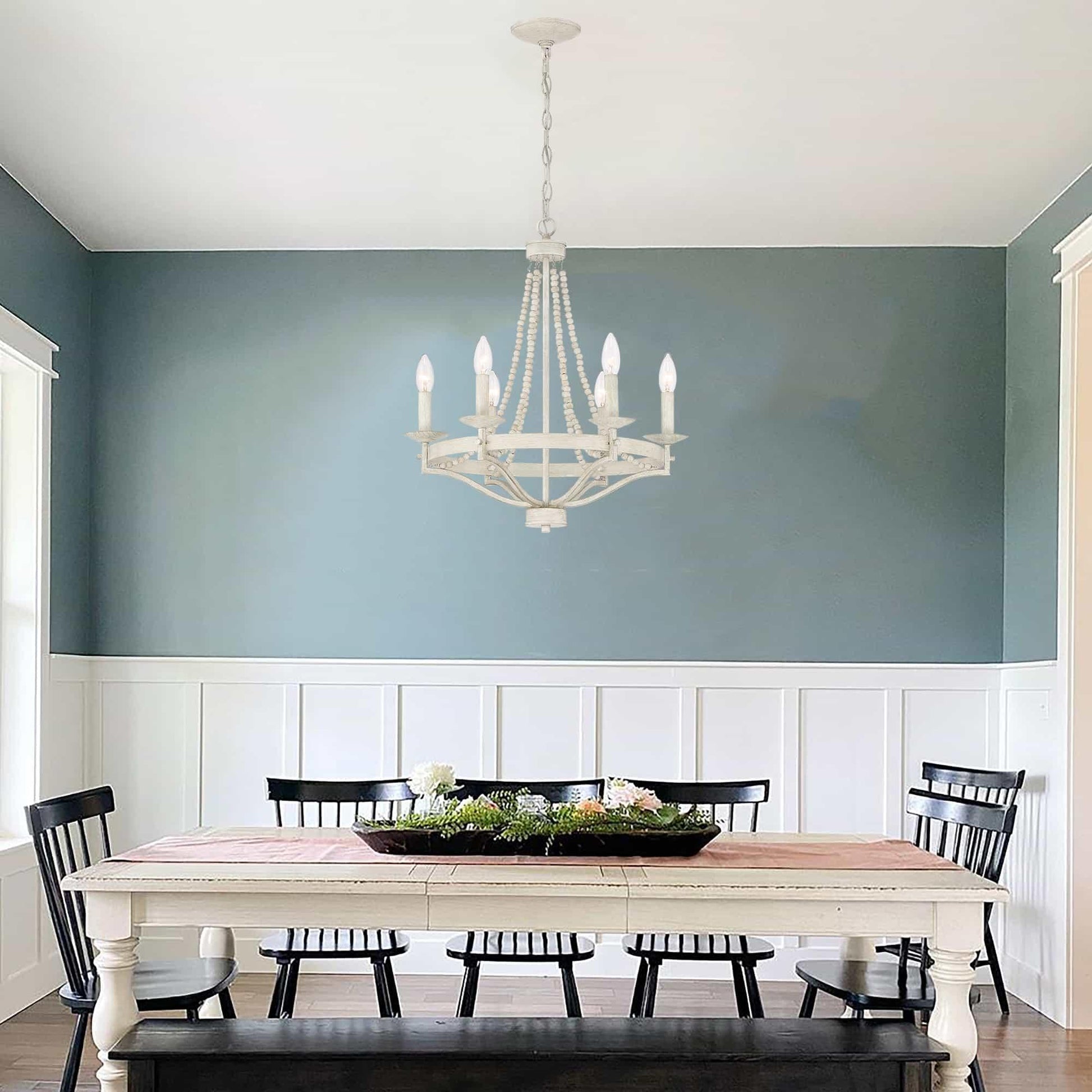 Isoren Vintage Industrial Wooden Chandelier - Letslighting
