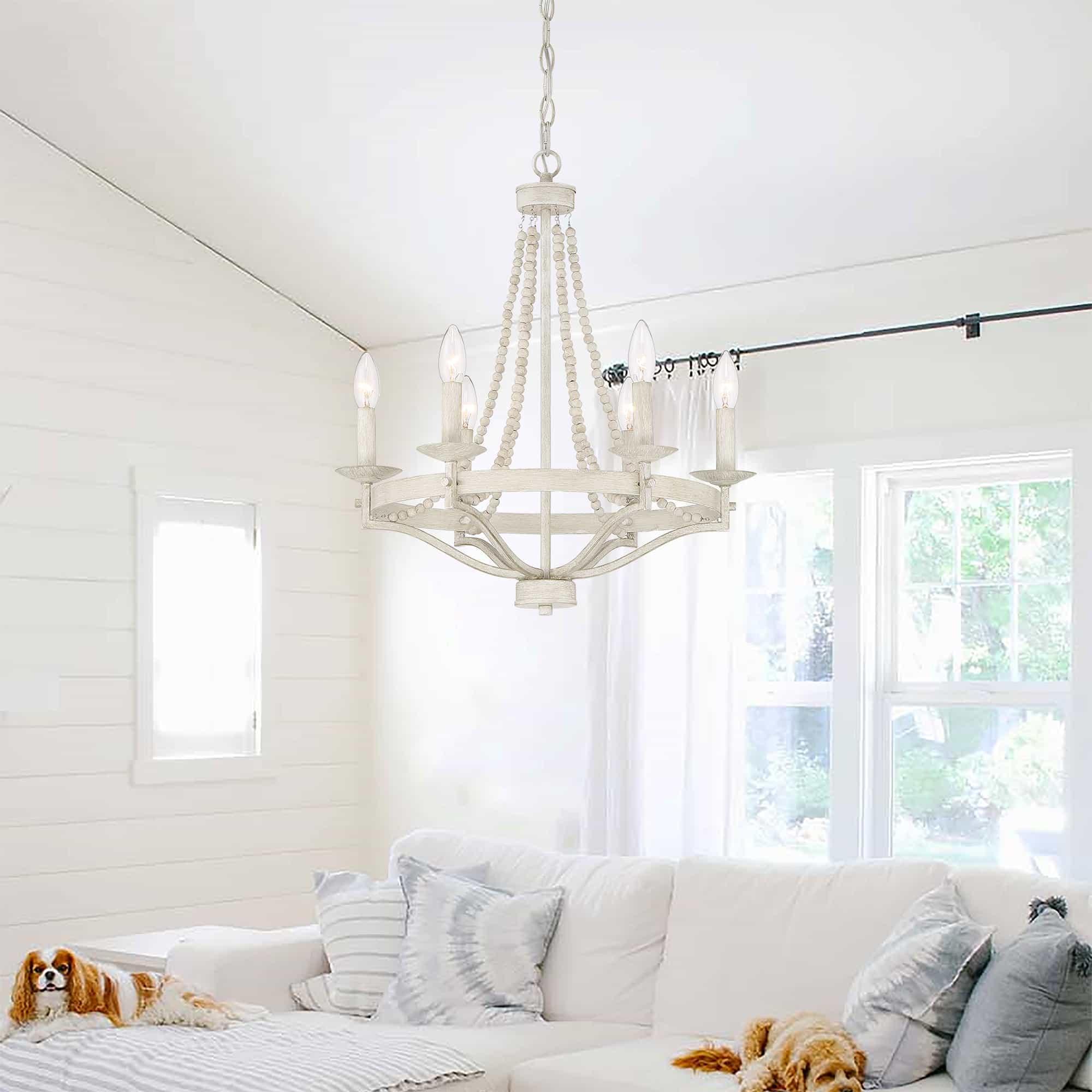 Isoren Vintage Industrial Wooden Chandelier - Letslighting