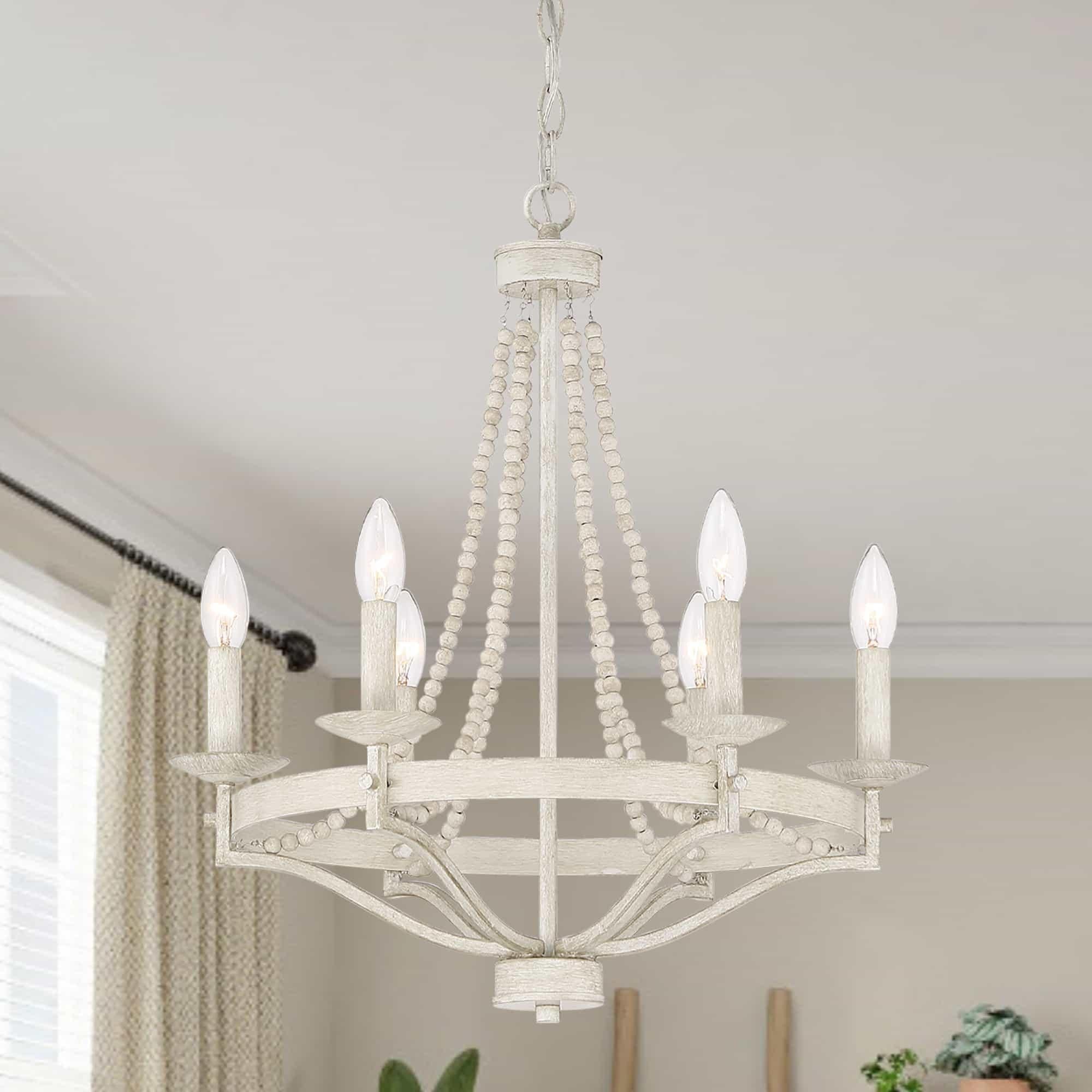 Isoren Vintage Industrial Wooden Chandelier - Letslighting