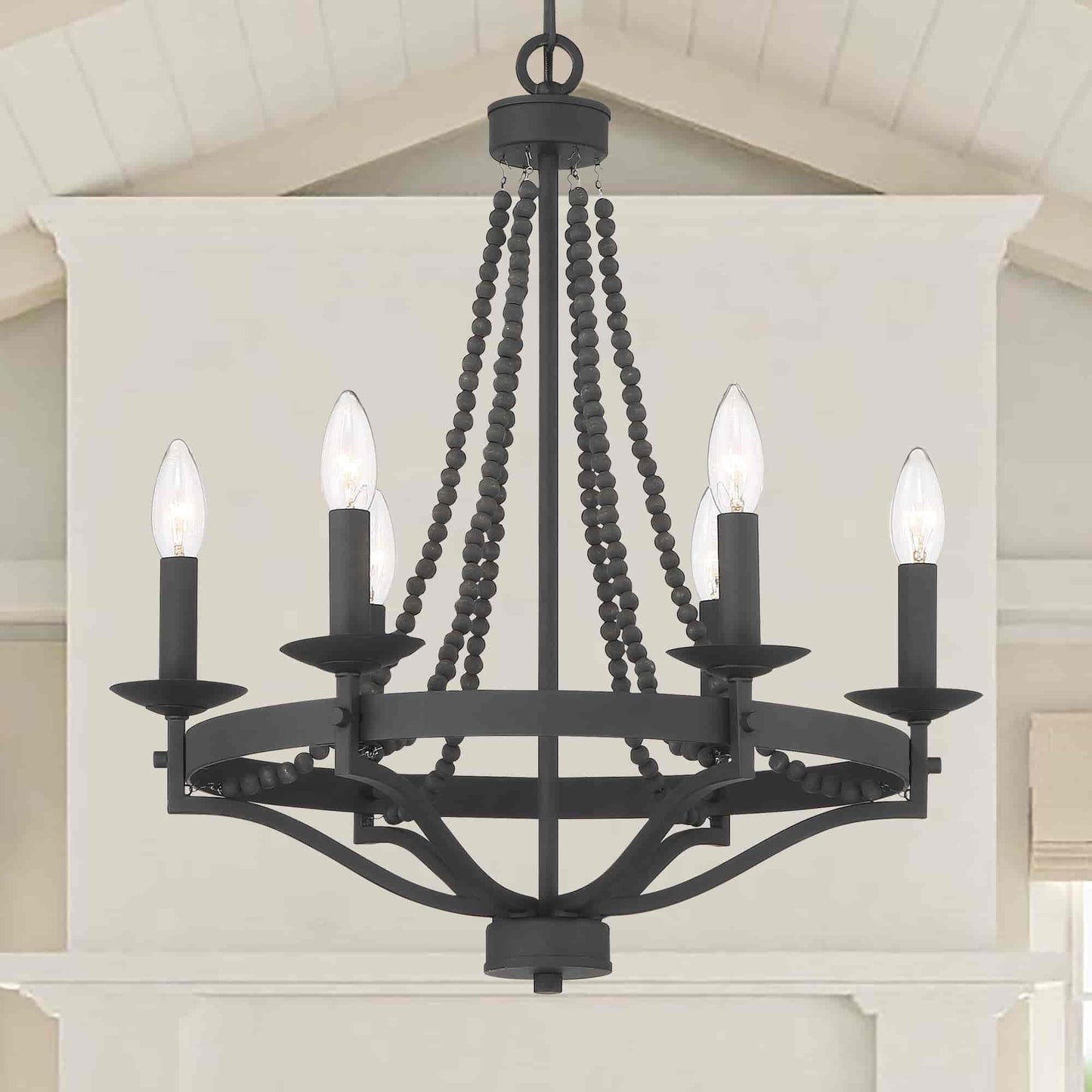Isoren Vintage Industrial Wooden Chandelier - Letslighting