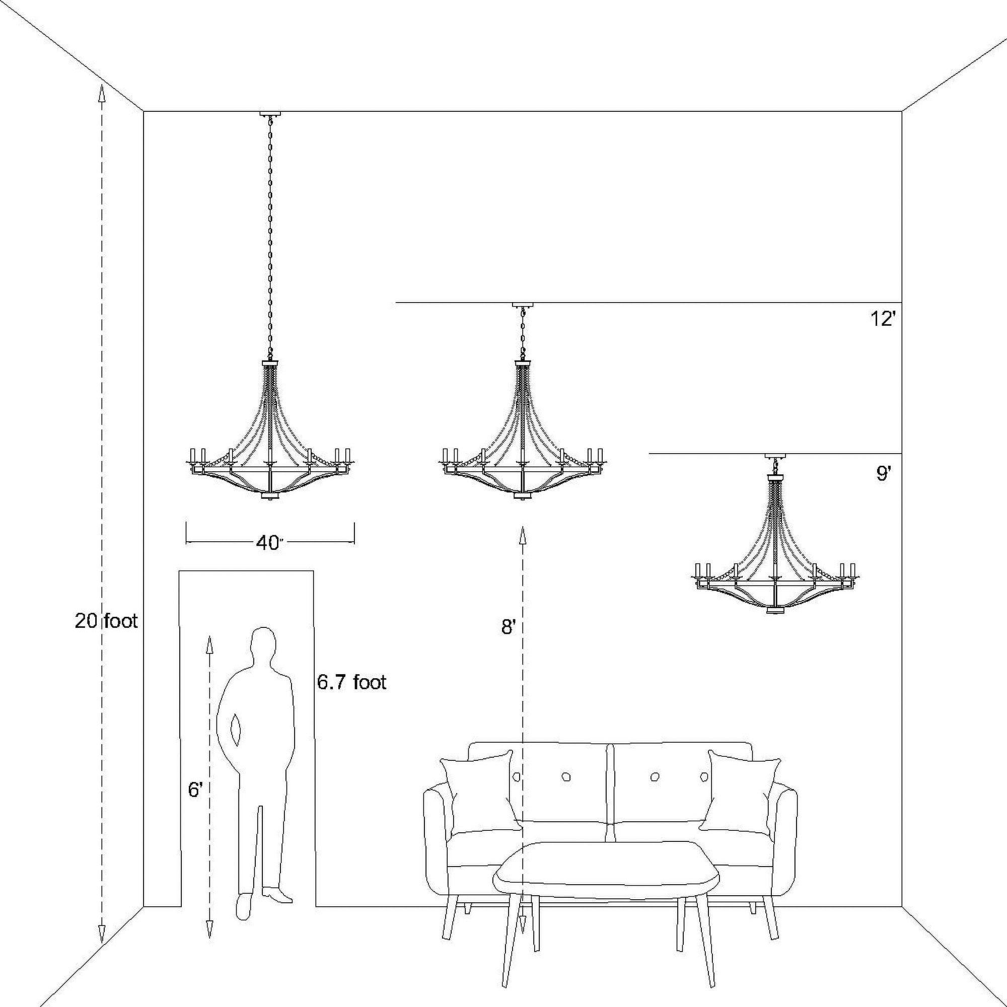 Isoren Vintage Industrial Wooden Chandelier - Letslighting