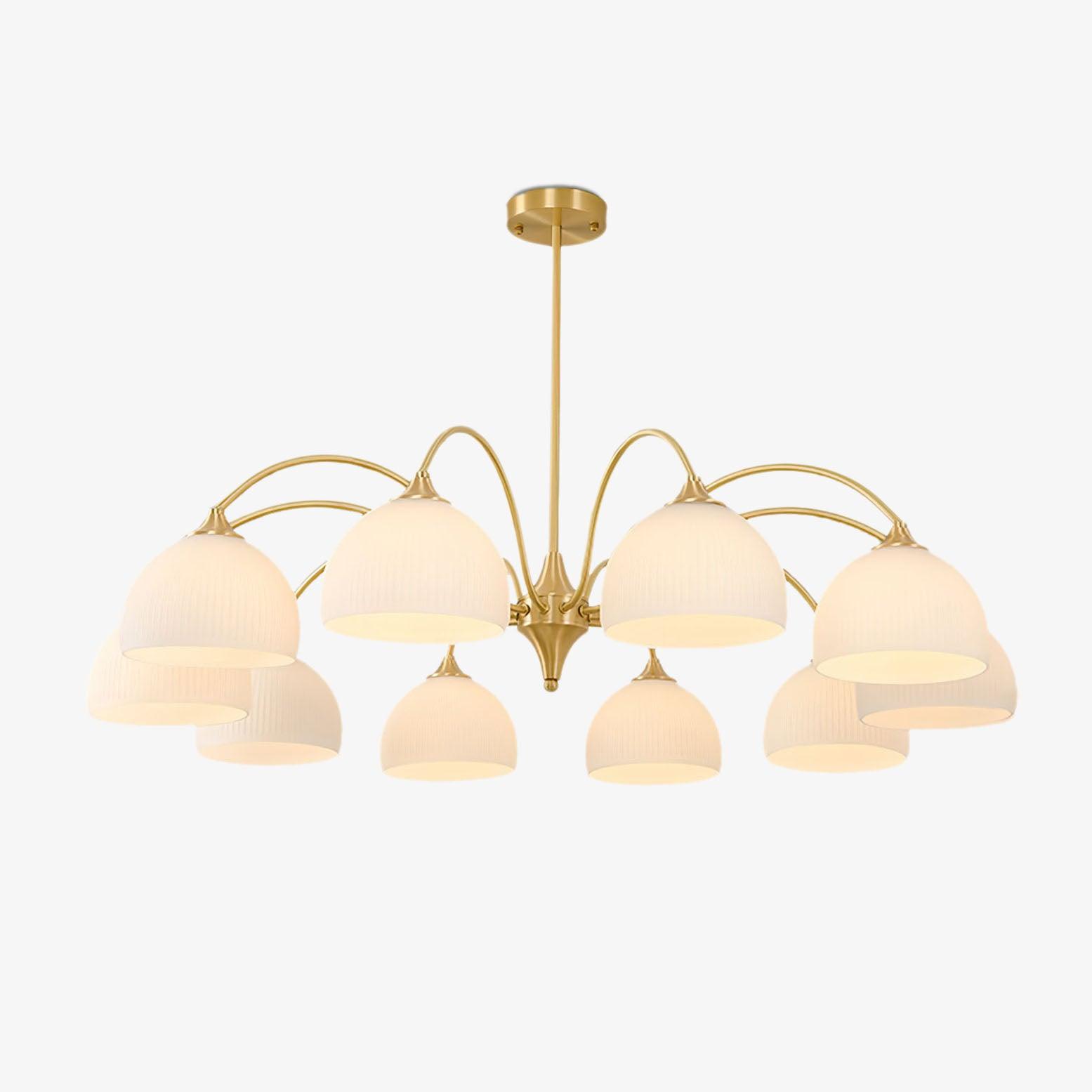 Lustra Chandelier Striped Glass Bowl - Letslighting