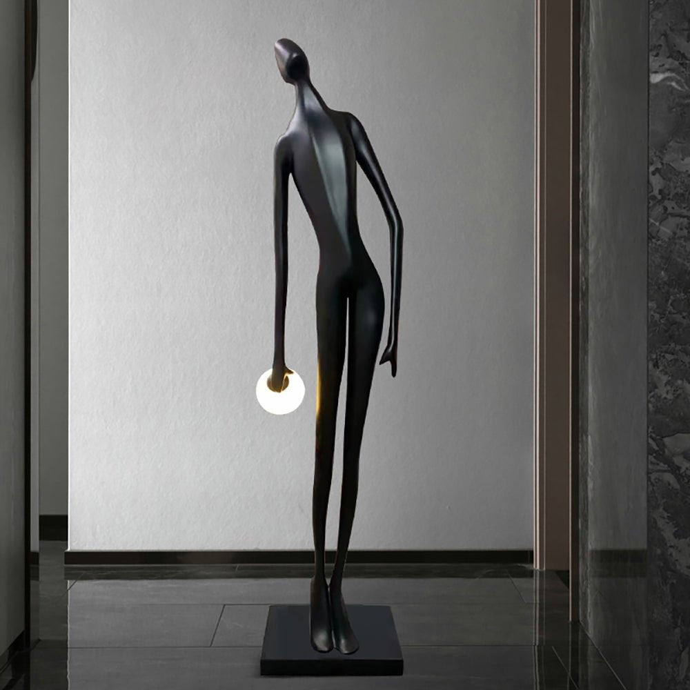 Zolirion Abstract Black Floor Lamp - Letslighting