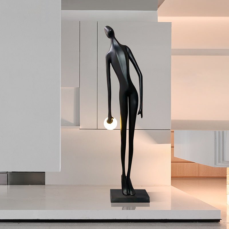 Zolirion Abstract Black Floor Lamp - Letslighting