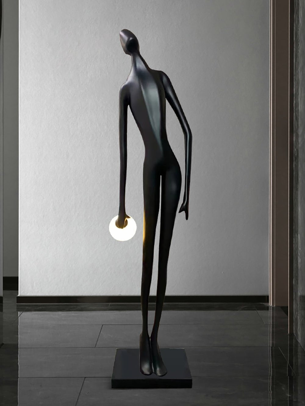 Zolirion Abstract Black Floor Lamp - Letslighting