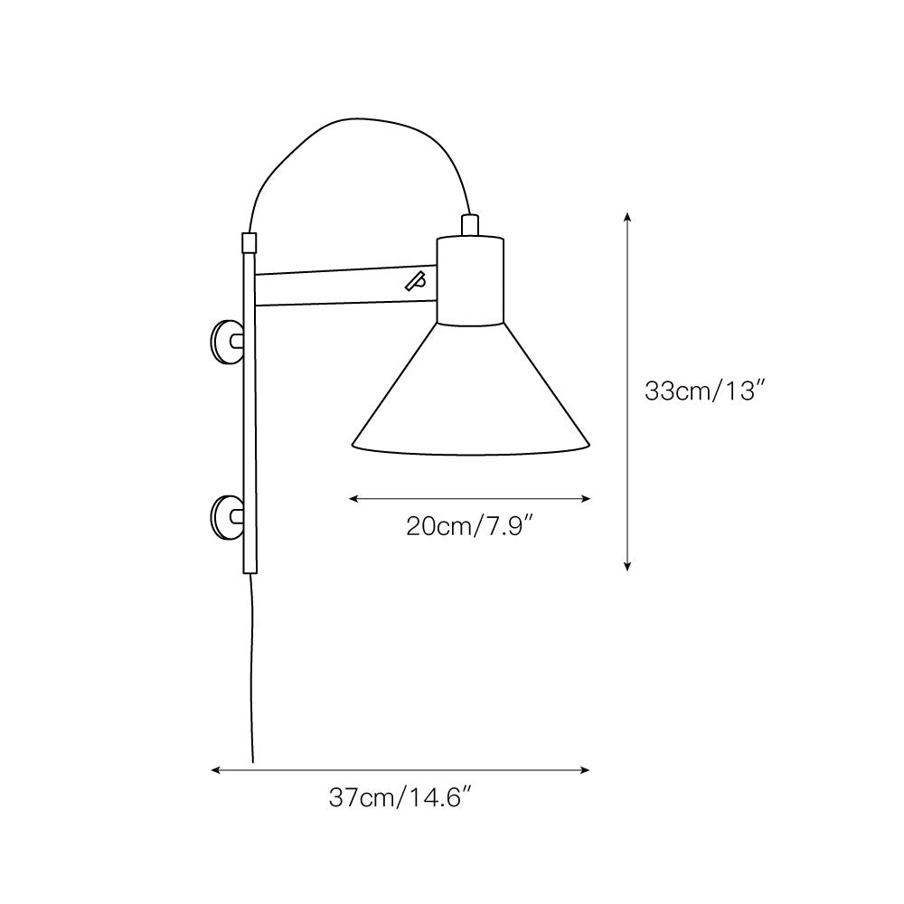 Ivela Modern Minimalist Plug-In Wall Lamp - Letslighting