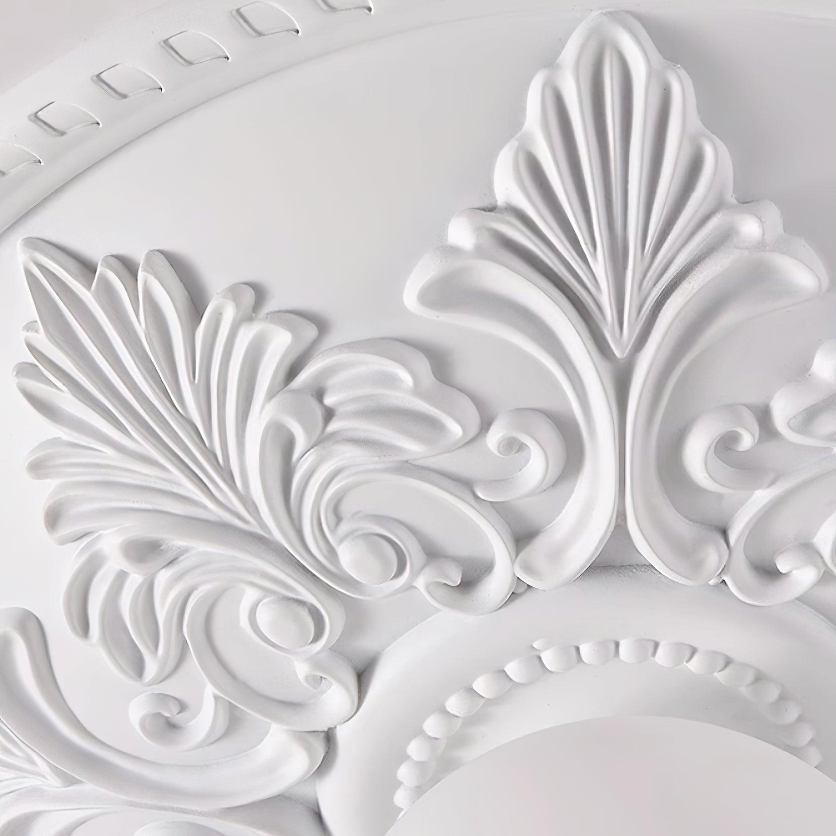 Ceiling Light Resin Canopy Glass Globe Classic Ornate - Letslighting