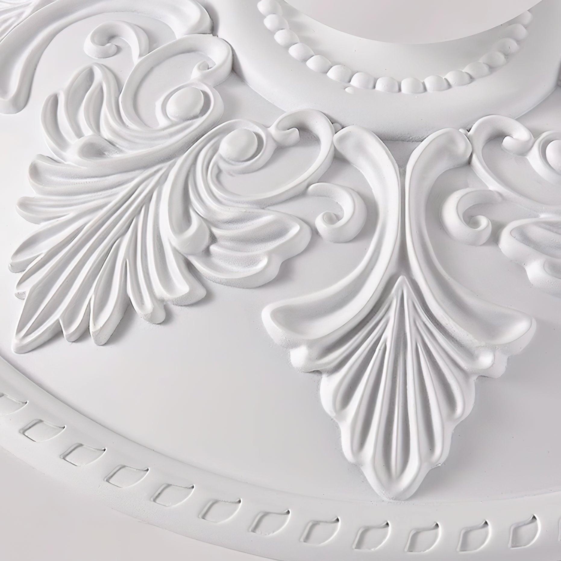 Ceiling Light Resin Canopy Glass Globe Classic Ornate - Letslighting