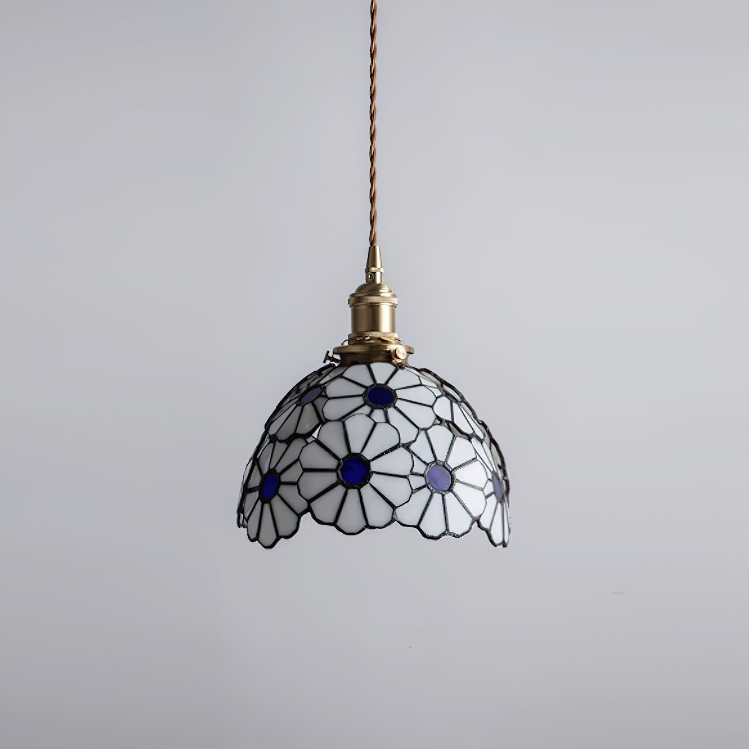 Tiffany Floral Pendant Light Blue - Letslighting