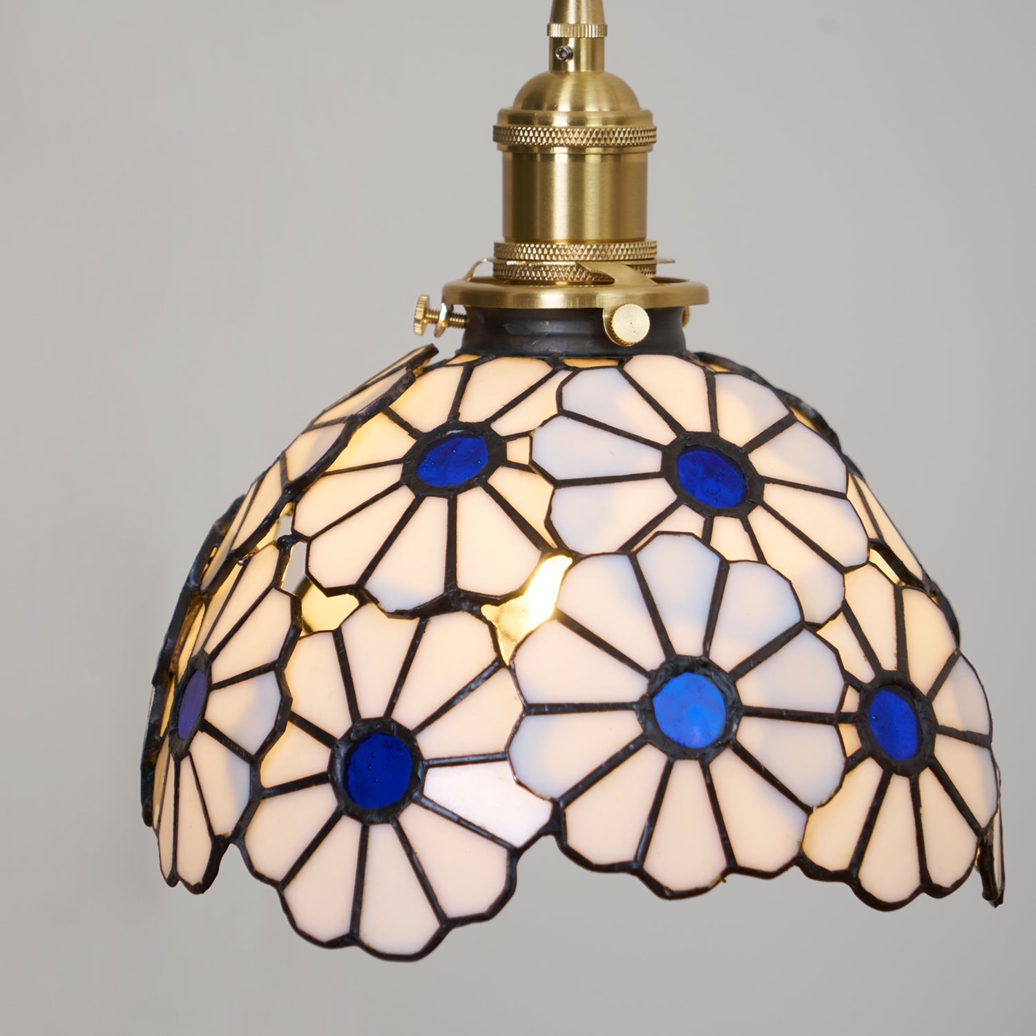Tiffany Floral Pendant Light Blue - Letslighting