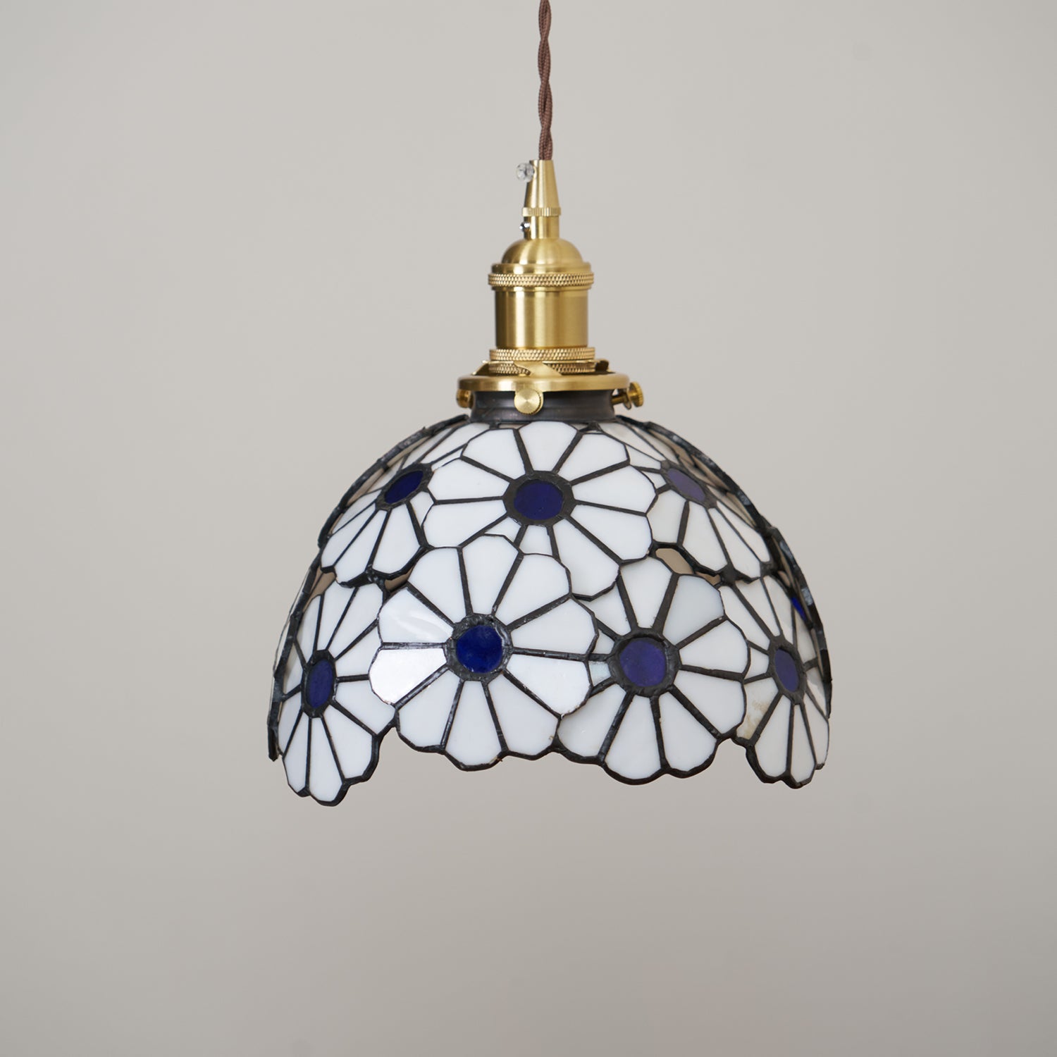 Tiffany Floral Pendant Light Blue - Letslighting