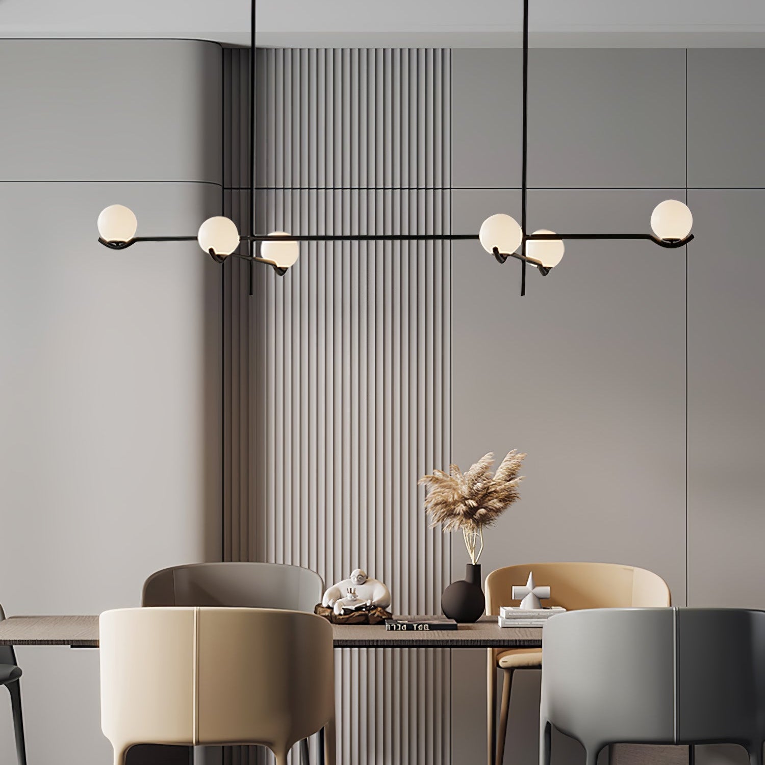 Fayno White Globe Chandelier - Letslighting