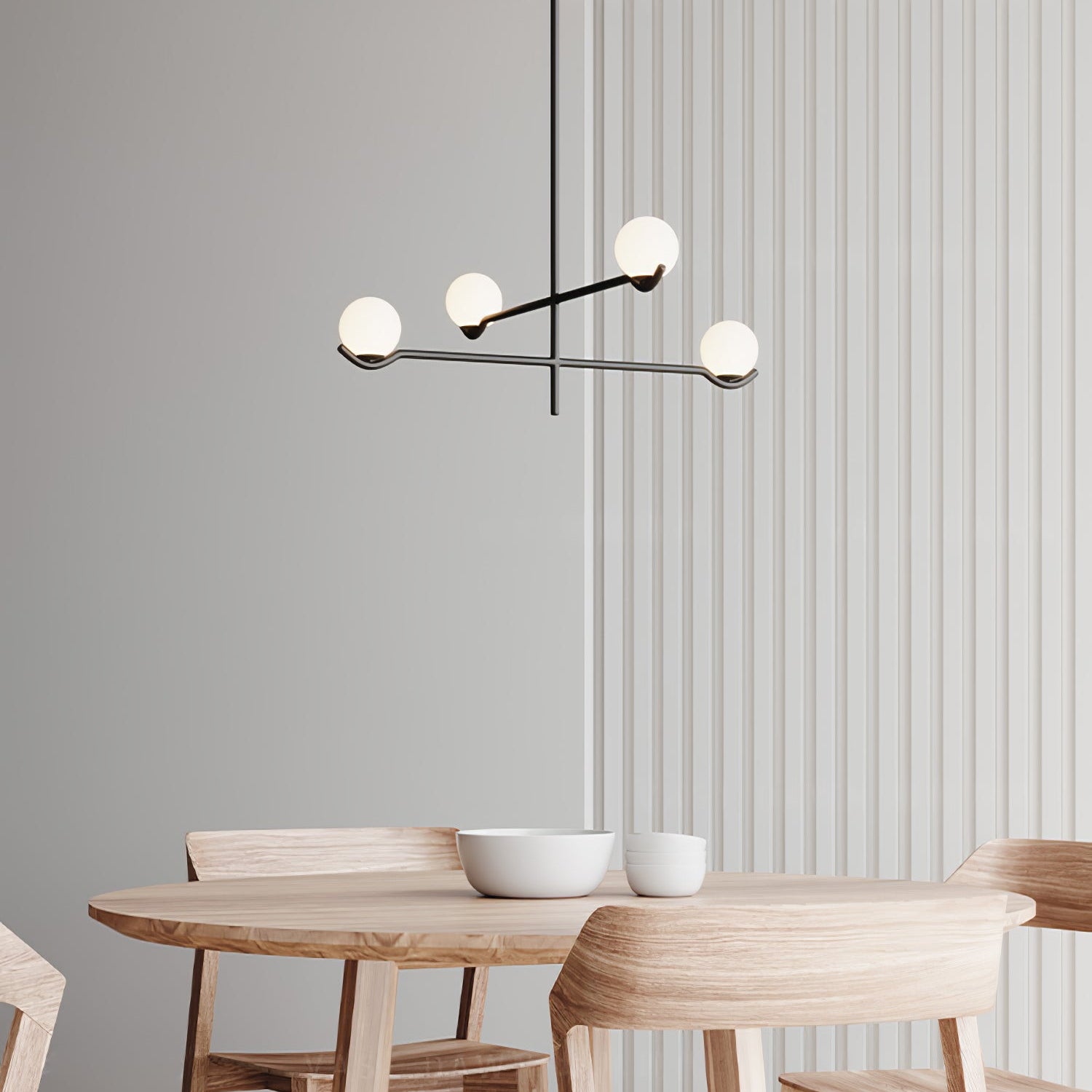 Fayno White Globe Chandelier - Letslighting