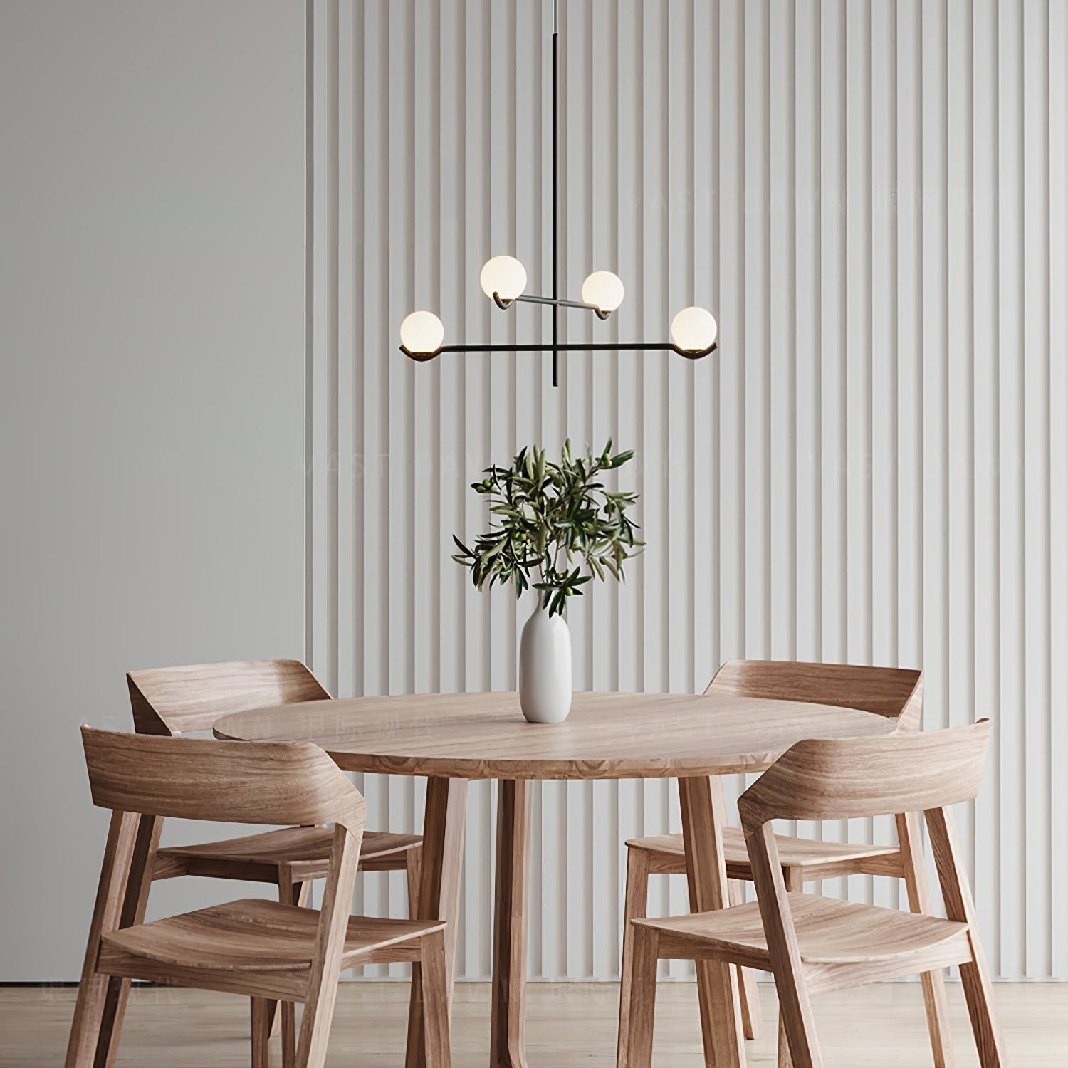 Fayno White Globe Chandelier - Letslighting