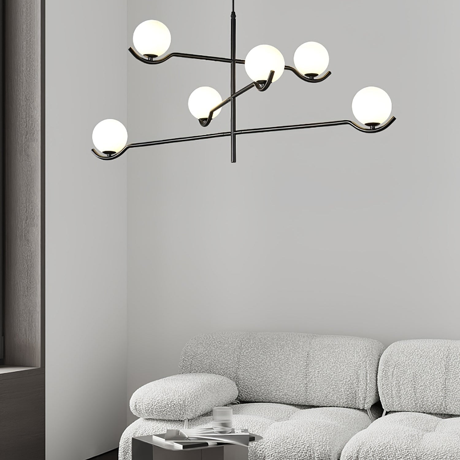 Fayno White Globe Chandelier - Letslighting