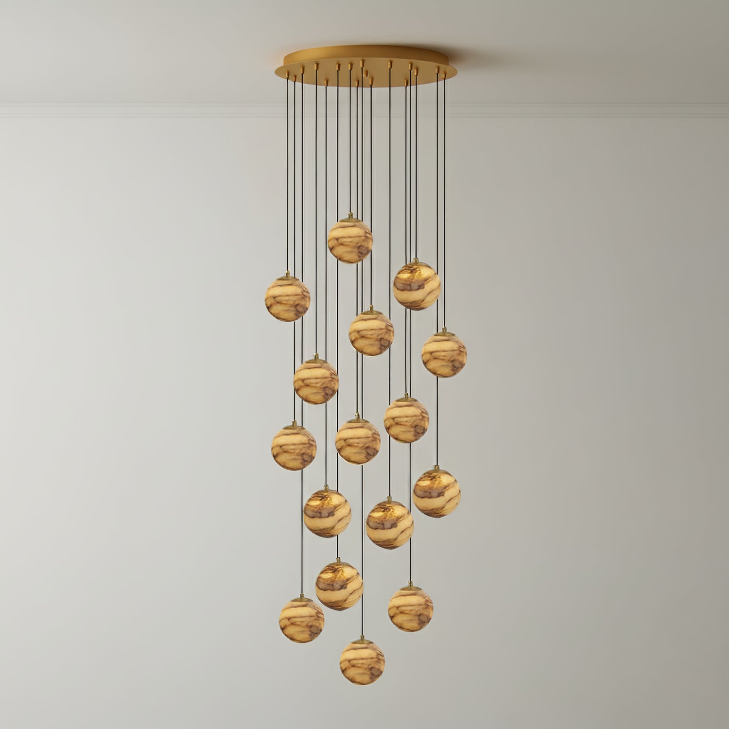 Sultana Alabaster Cluster Chandelier - Letslighting