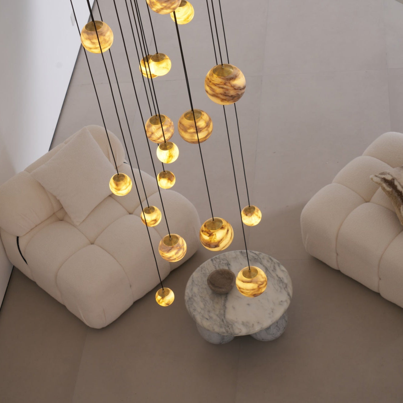 Sultana Alabaster Cluster Chandelier - Letslighting