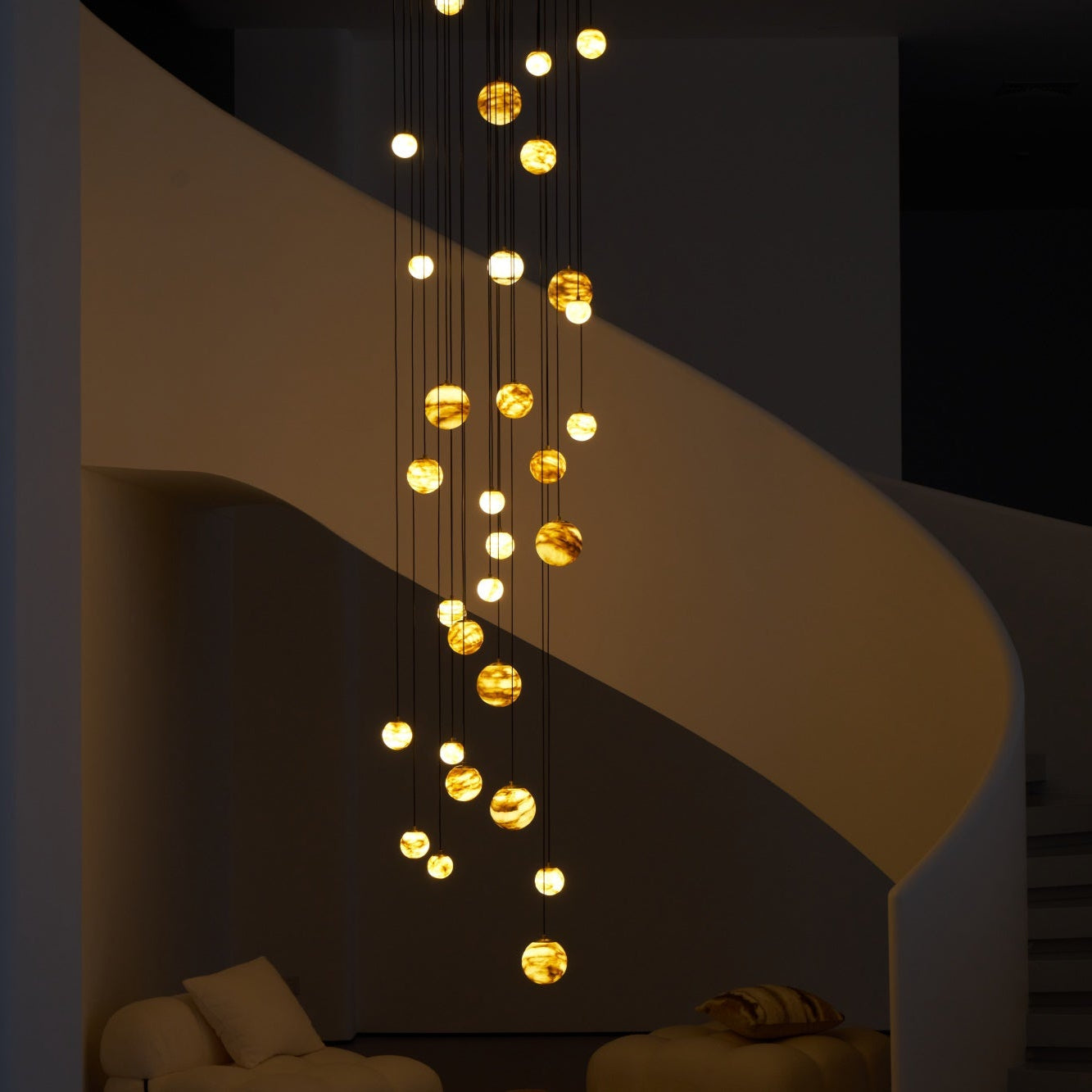Sultana Alabaster Cluster Chandelier - Letslighting