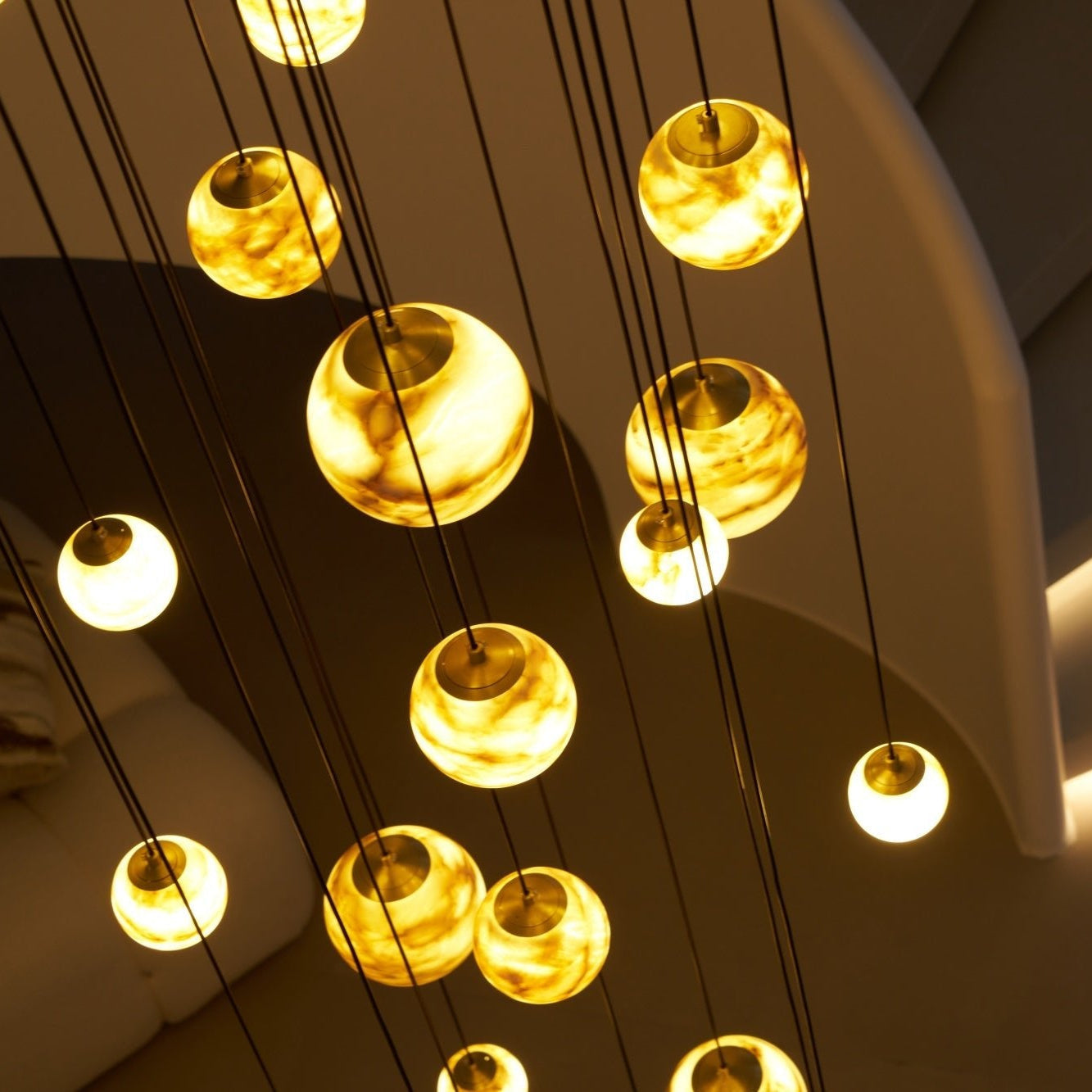 Sultana Alabaster Cluster Chandelier - Letslighting