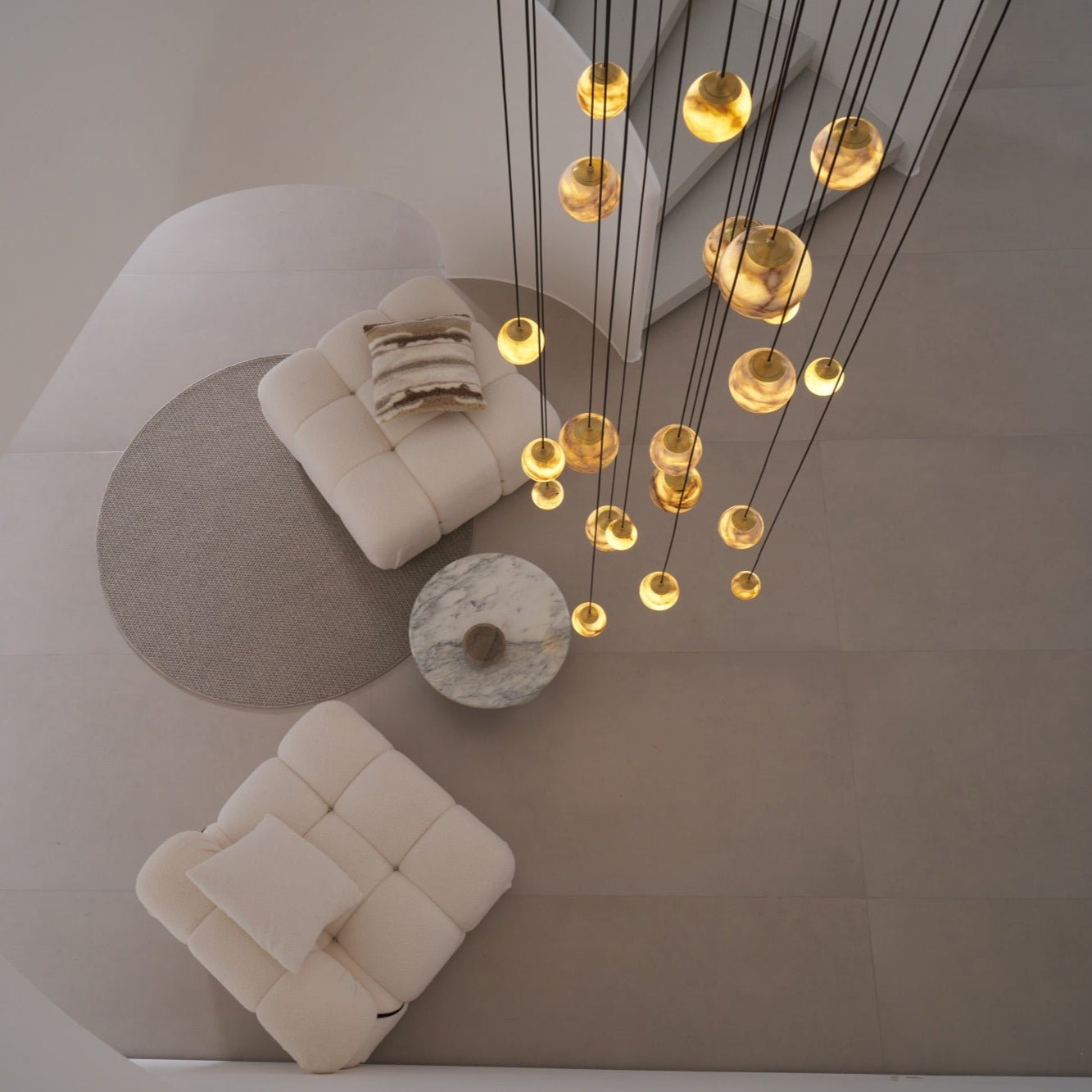 Sultana Alabaster Cluster Chandelier - Letslighting