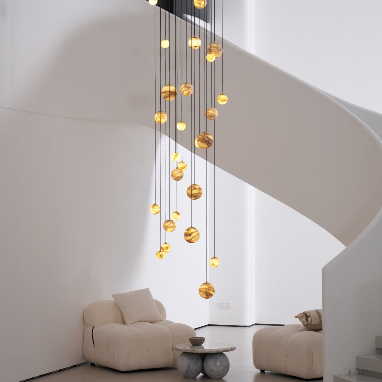 Sultana Alabaster Cluster Chandelier - Letslighting