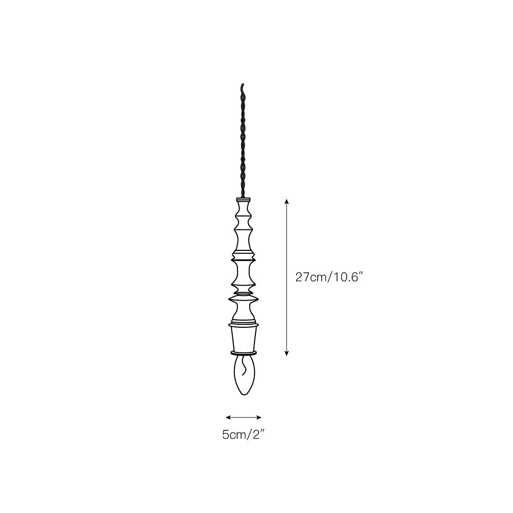 Iraeiel Vintage Minimalist Wooden Pendant Light - Letslighting