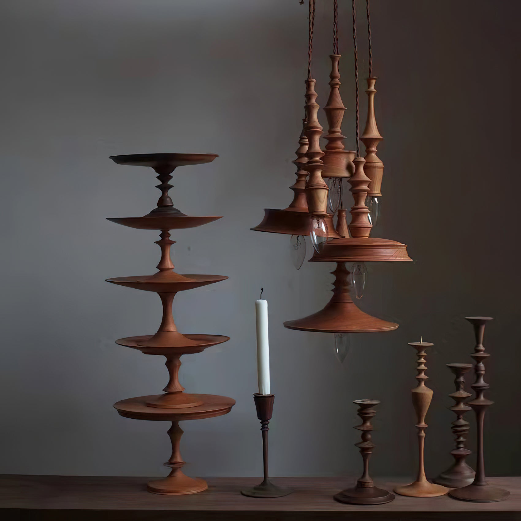 Iraeiel Vintage Minimalist Wooden Pendant Light - Letslighting