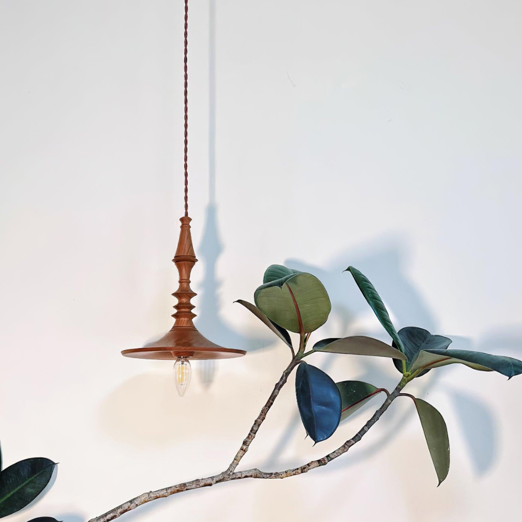 Iraeiel Vintage Minimalist Wooden Pendant Light - Letslighting