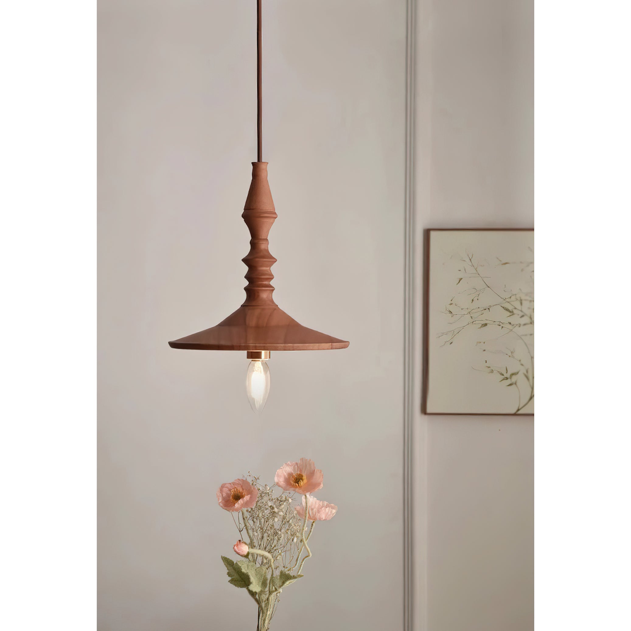 Iraeiel Vintage Minimalist Wooden Pendant Light - Letslighting