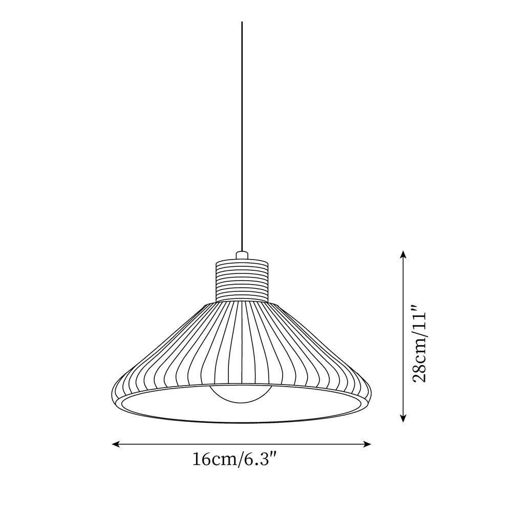 Surora Pendant Lamp Pleated - Letslighting
