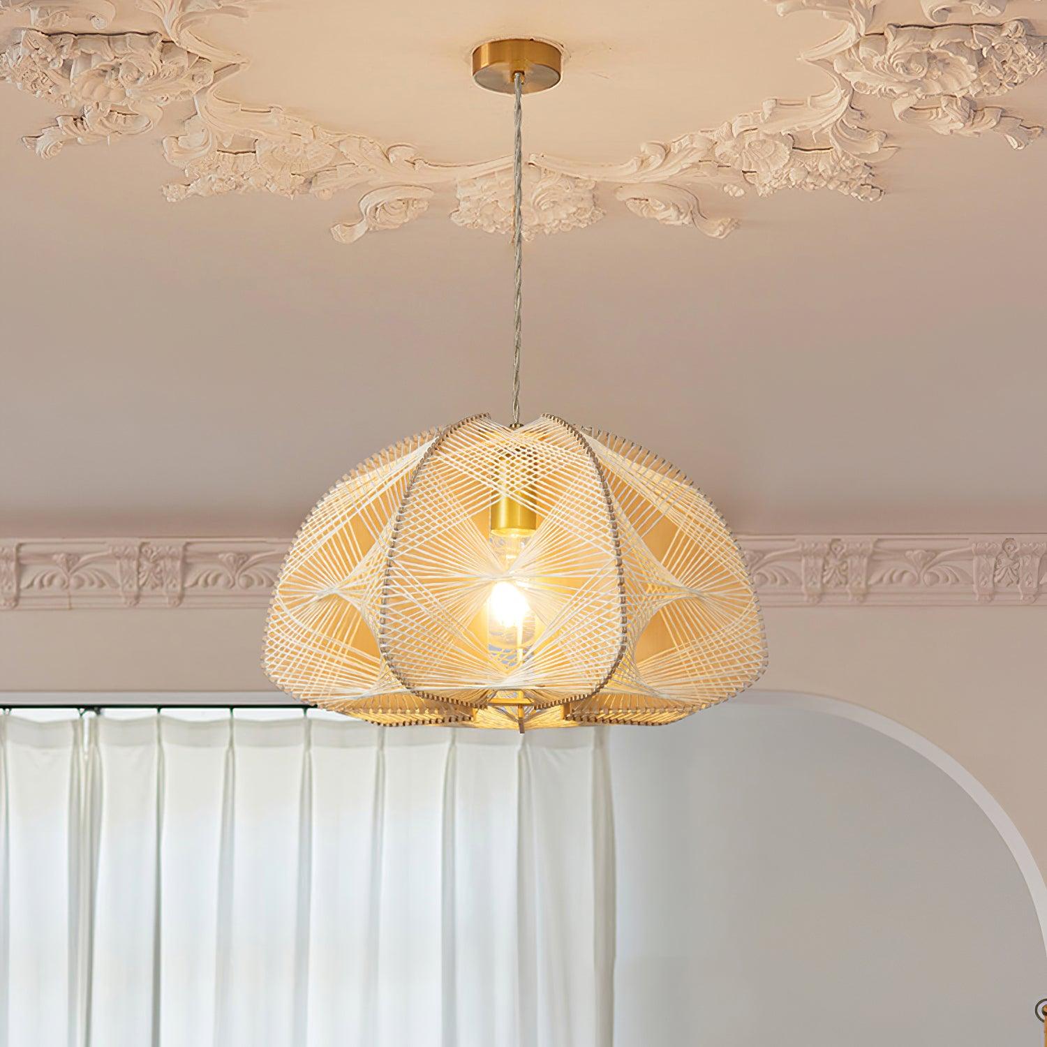 Surya Handwoven Dome Pendant Lamp - Letslighting