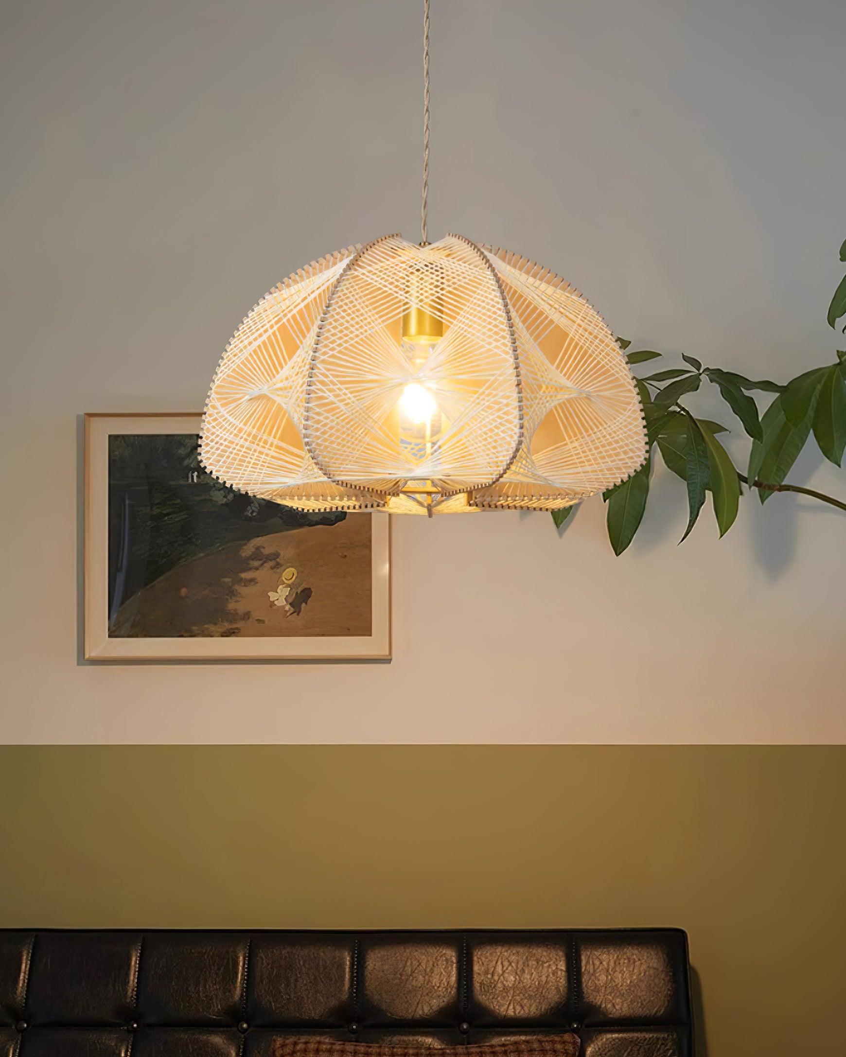 Surya Handwoven Dome Pendant Lamp - Letslighting
