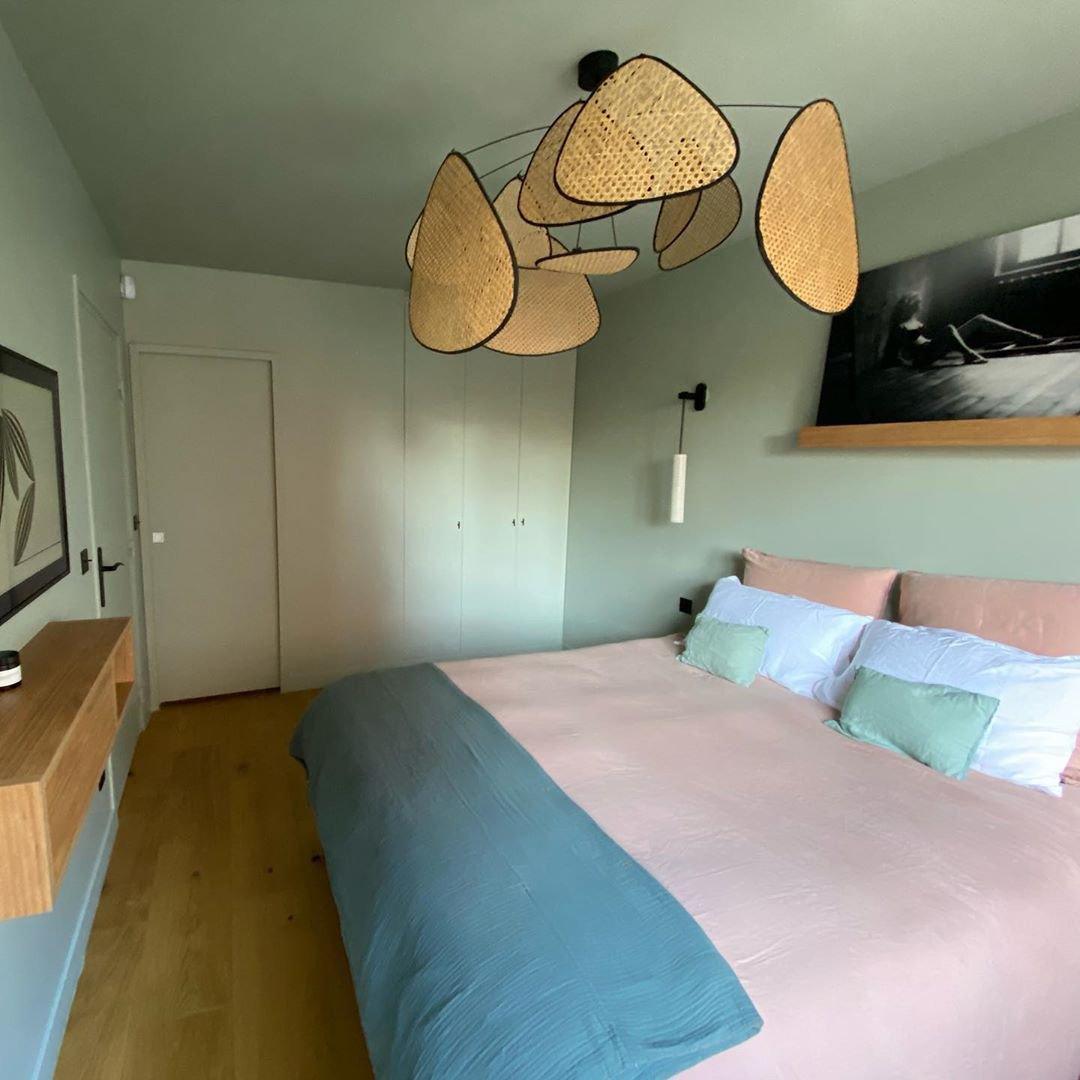 Lustra Pendant Light Rattan Swag Industrial - Letslighting