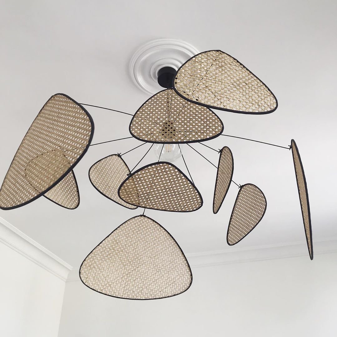 Lustra Pendant Light Rattan Swag Industrial - Letslighting
