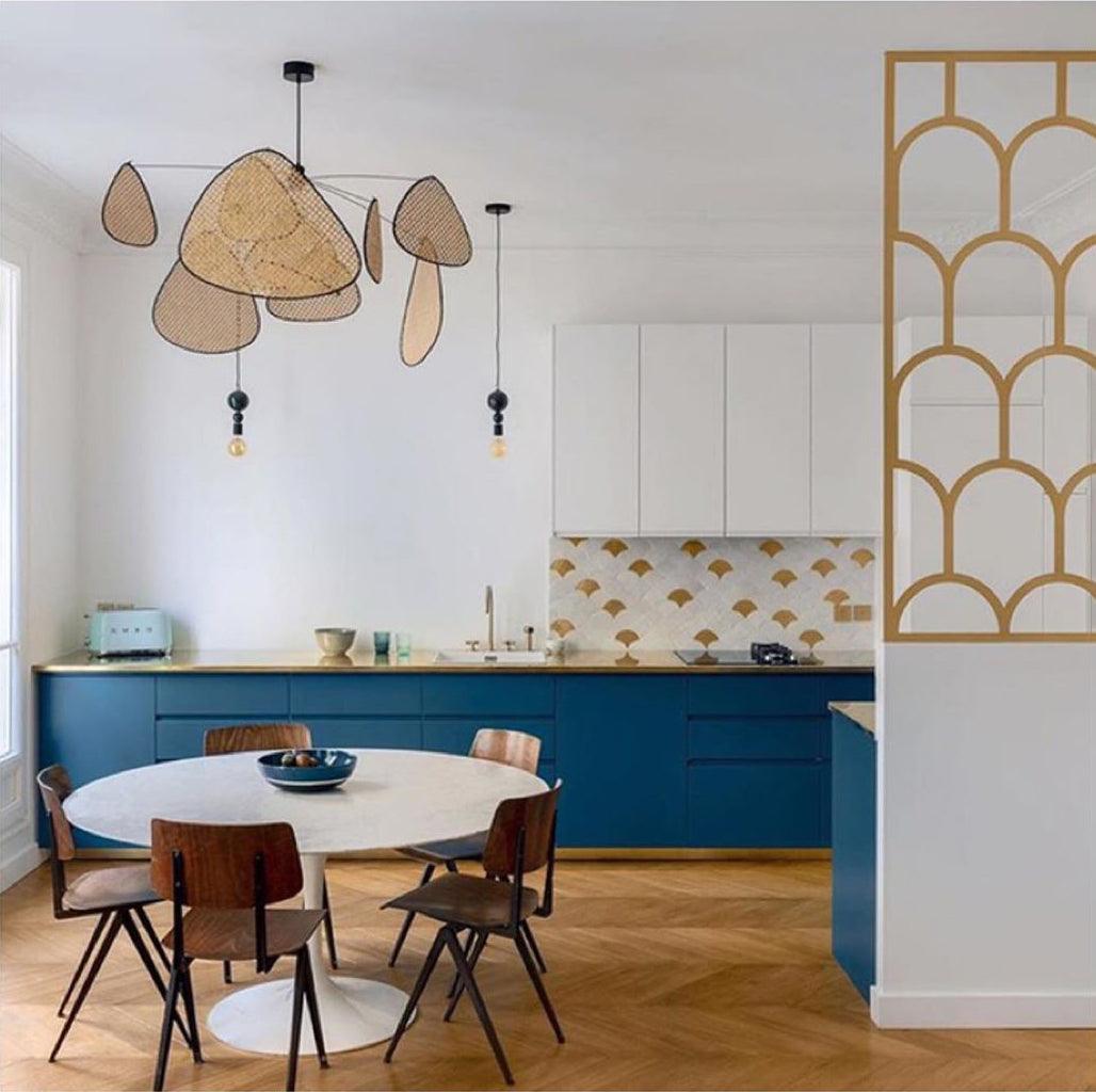 Lustra Pendant Light Rattan Swag Industrial - Letslighting