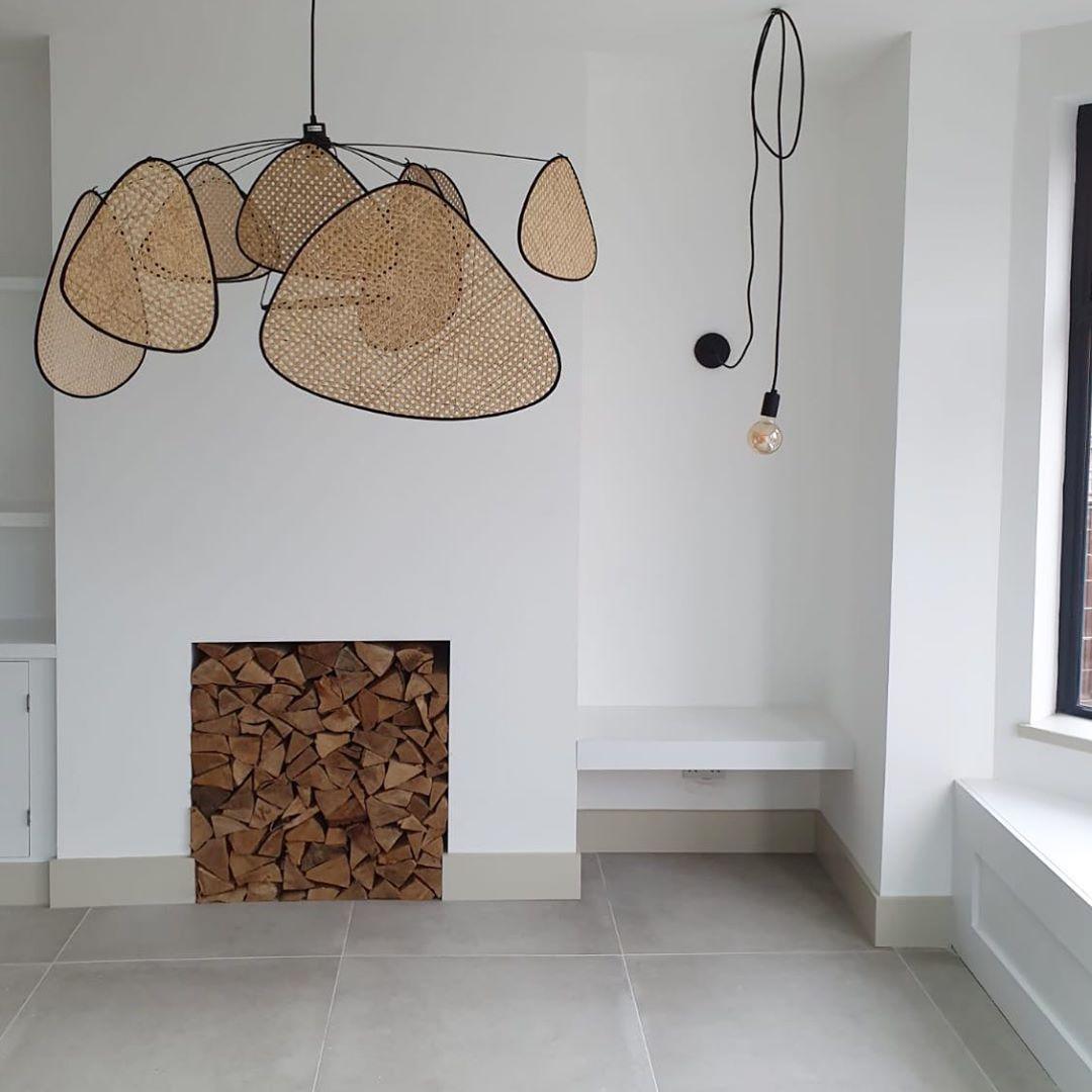 Lustra Pendant Light Rattan Swag Industrial - Letslighting