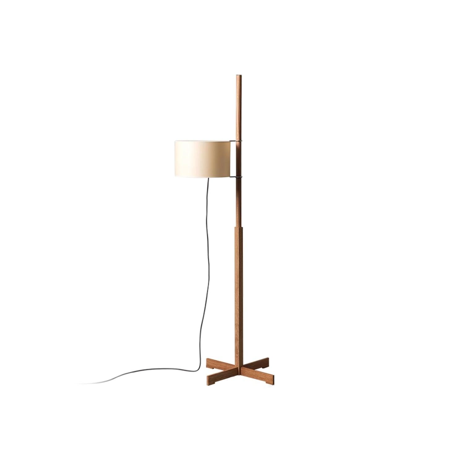 Terenzo Wood Fabric Floor Lamp - Letslighting