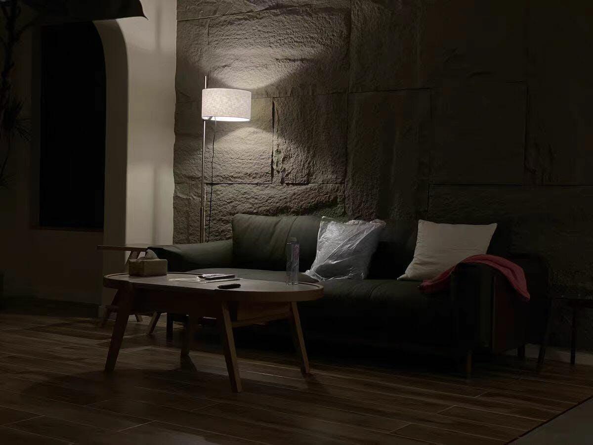 Terenzo Wood Fabric Floor Lamp - Letslighting