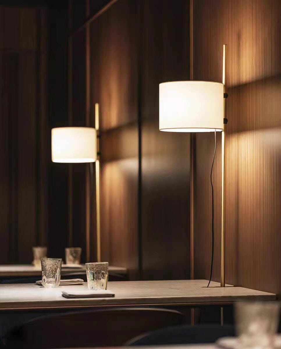 Terenzo Wood Fabric Floor Lamp - Letslighting