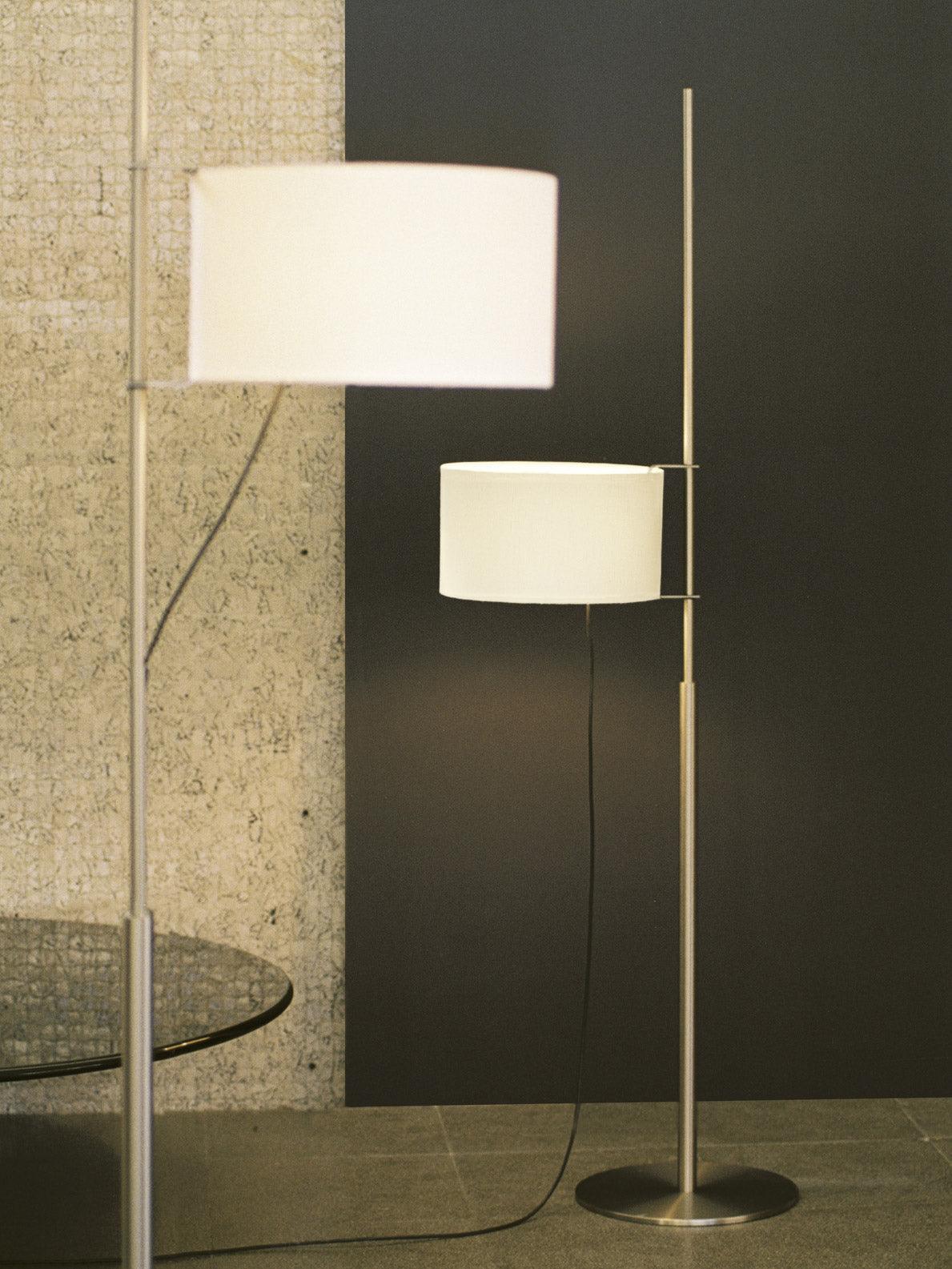 Terenzo Wood Fabric Floor Lamp - Letslighting