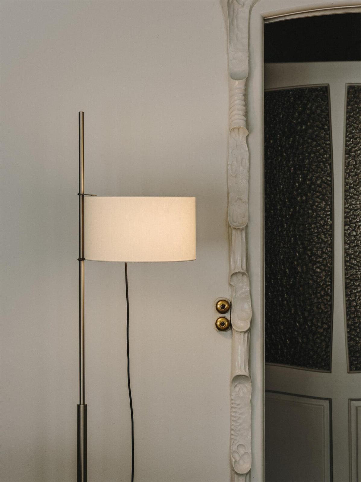Terenzo Wood Fabric Floor Lamp - Letslighting