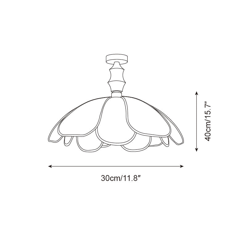 Swanpetal Ceiling Light - Letslighting
