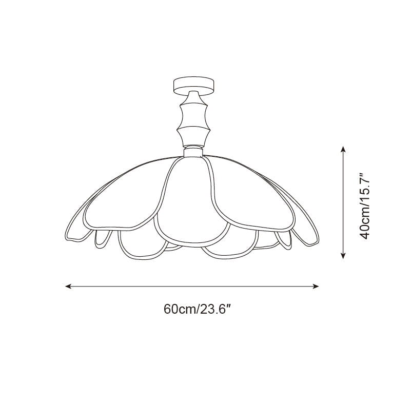 Swanpetal Ceiling Light - Letslighting