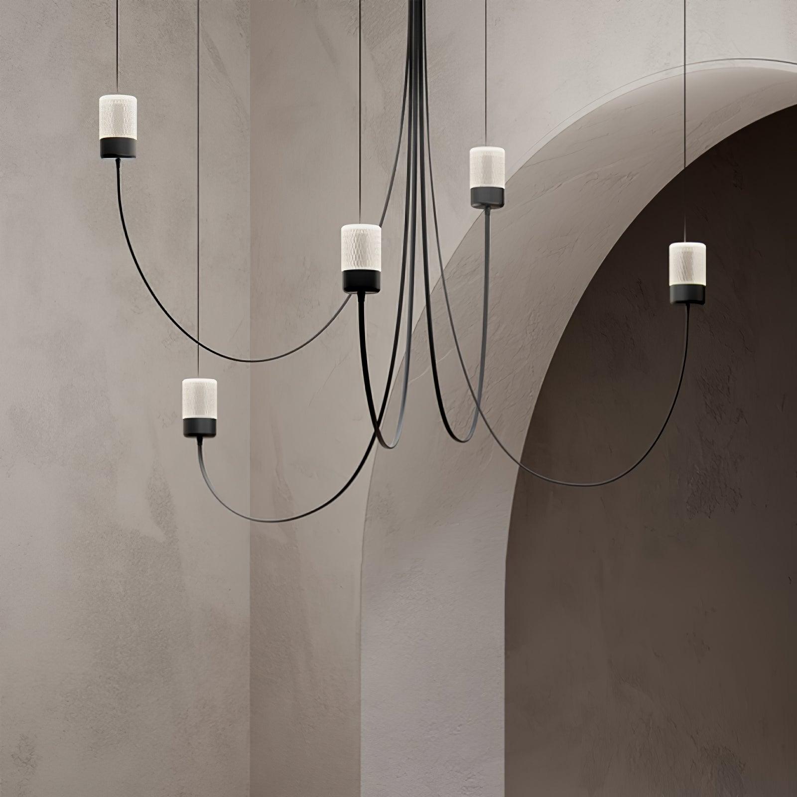 Lustra Chandelier Swaying Elegance Glass - Letslighting