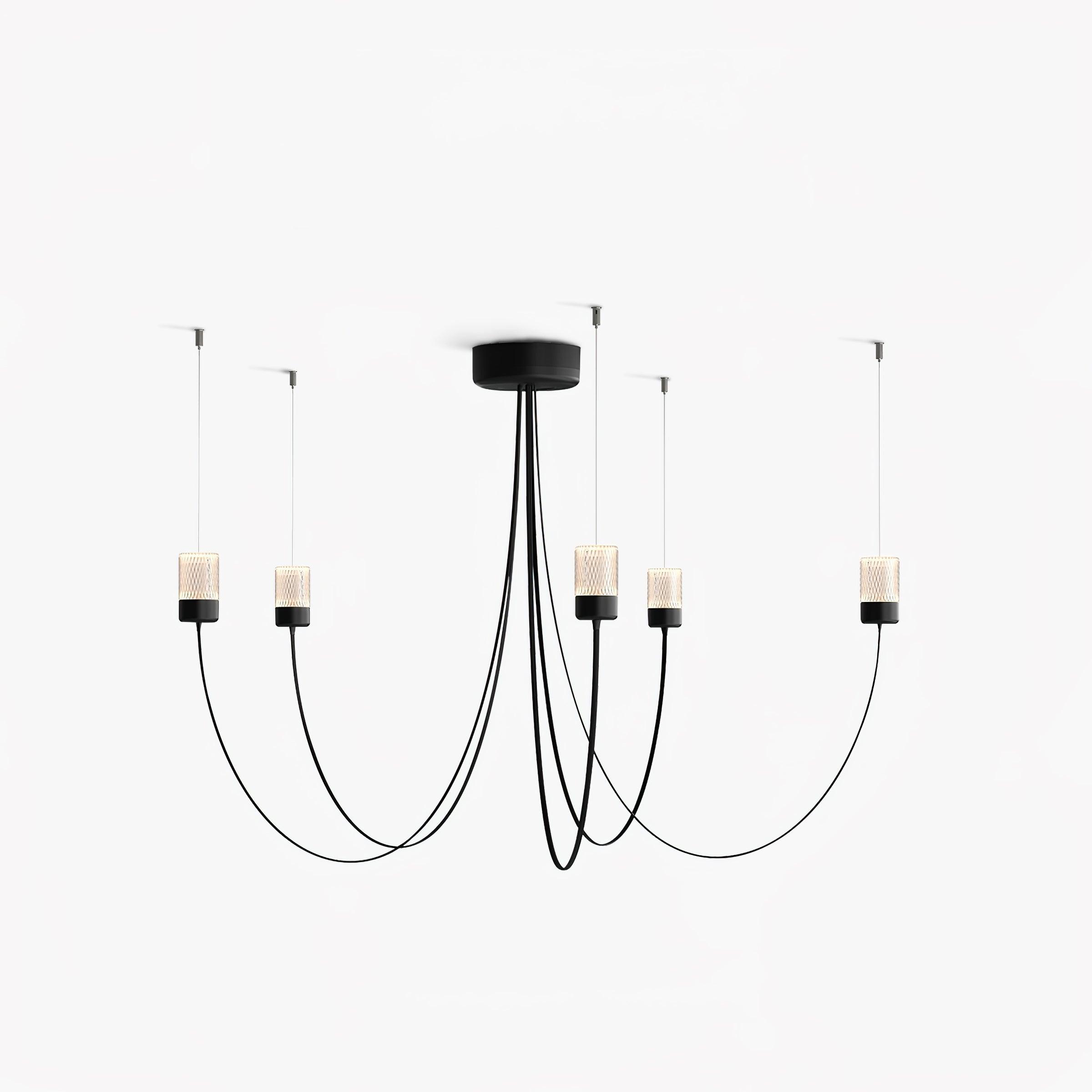 Lustra Chandelier Swaying Elegance Glass - Letslighting