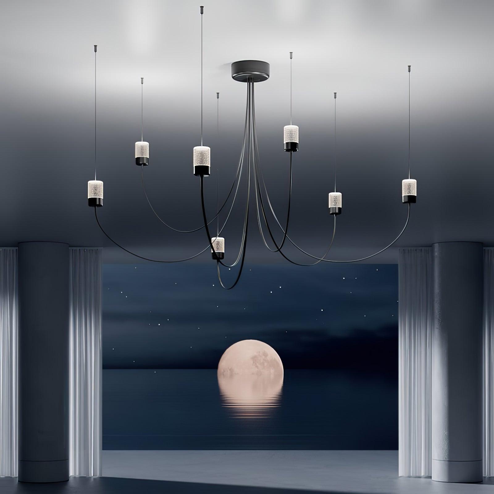 Lustra Chandelier Swaying Elegance Glass - Letslighting